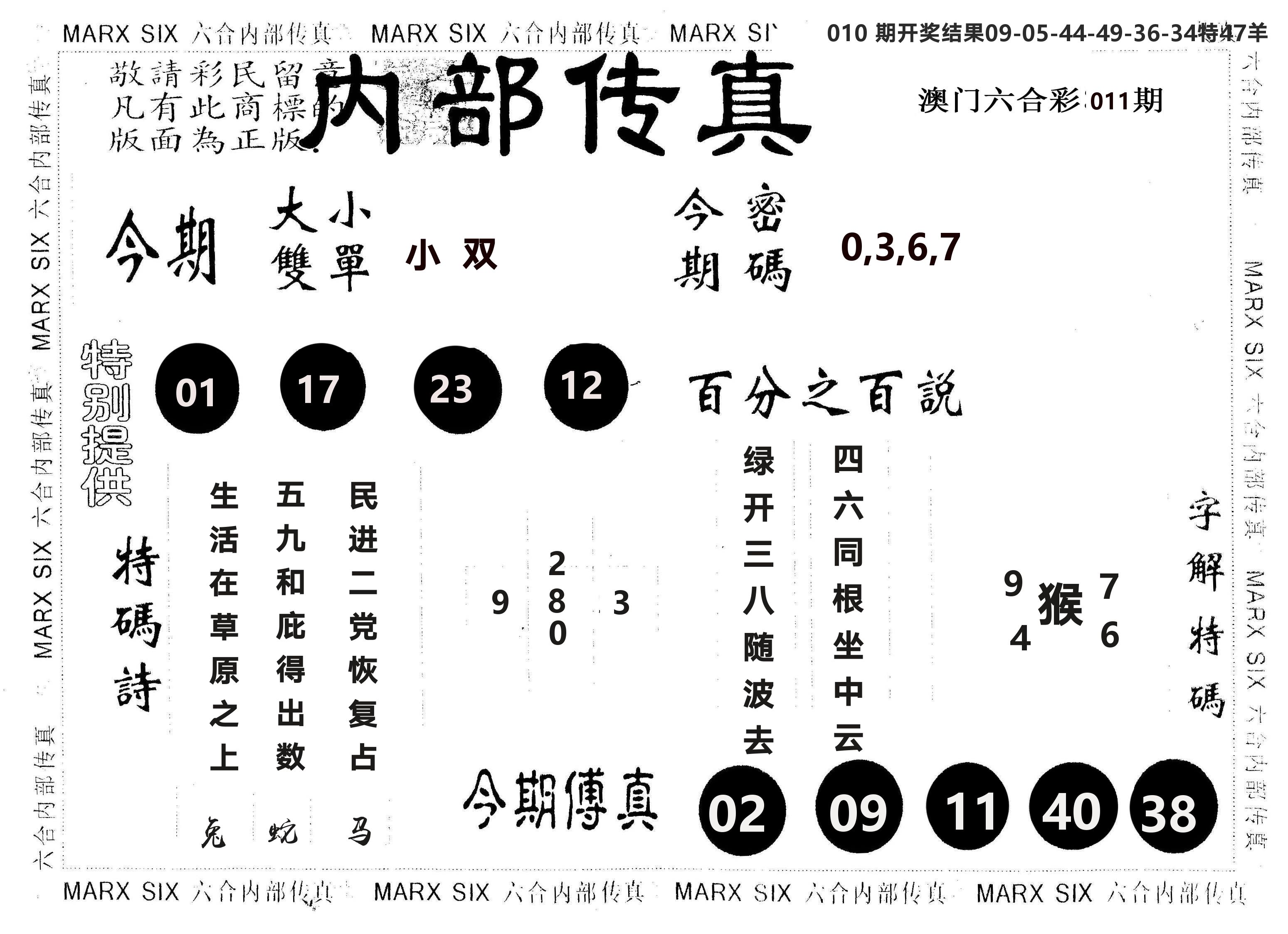 另版内部传真 第11期