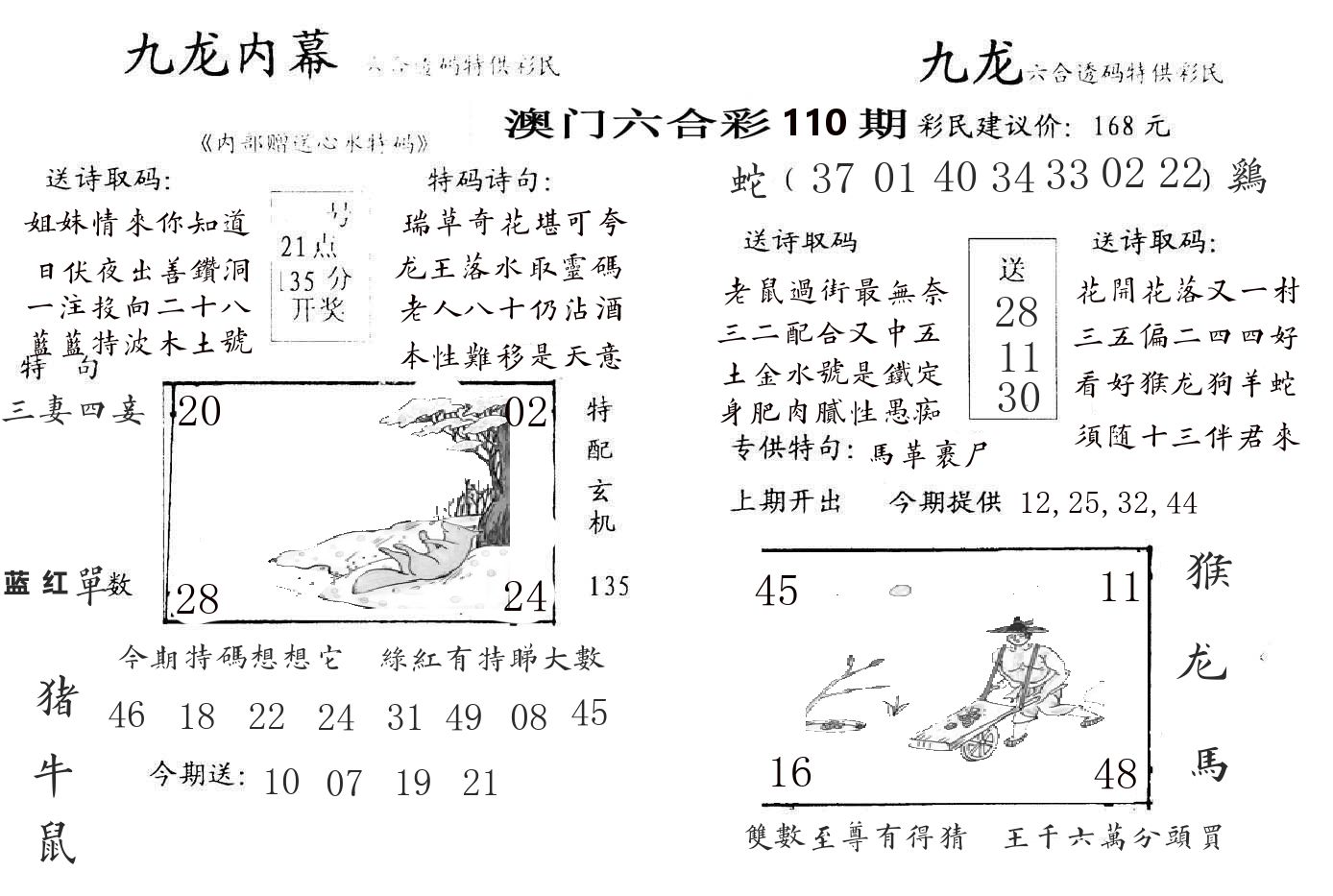 九龙内幕 第110期