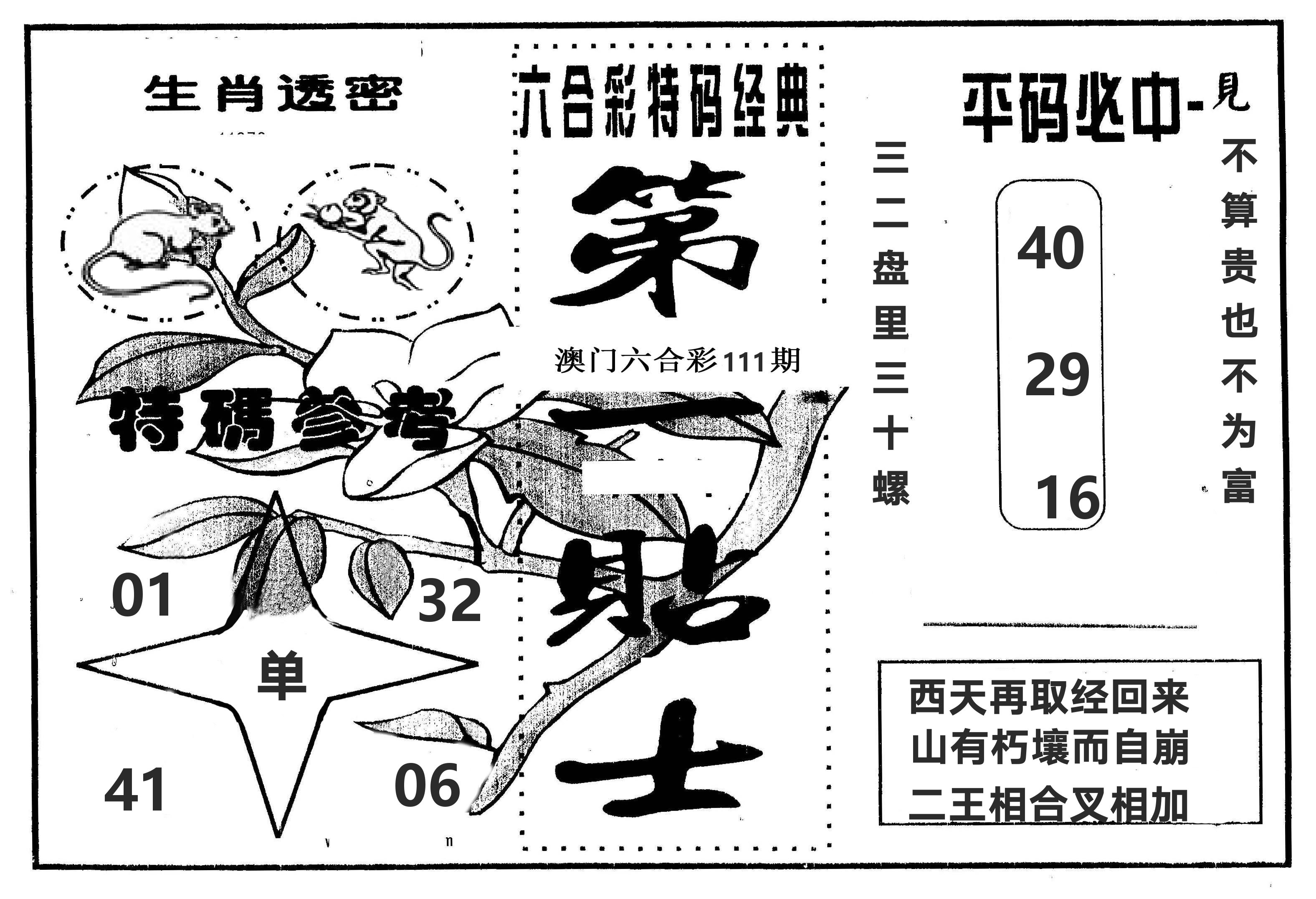 第一贴士 第111期