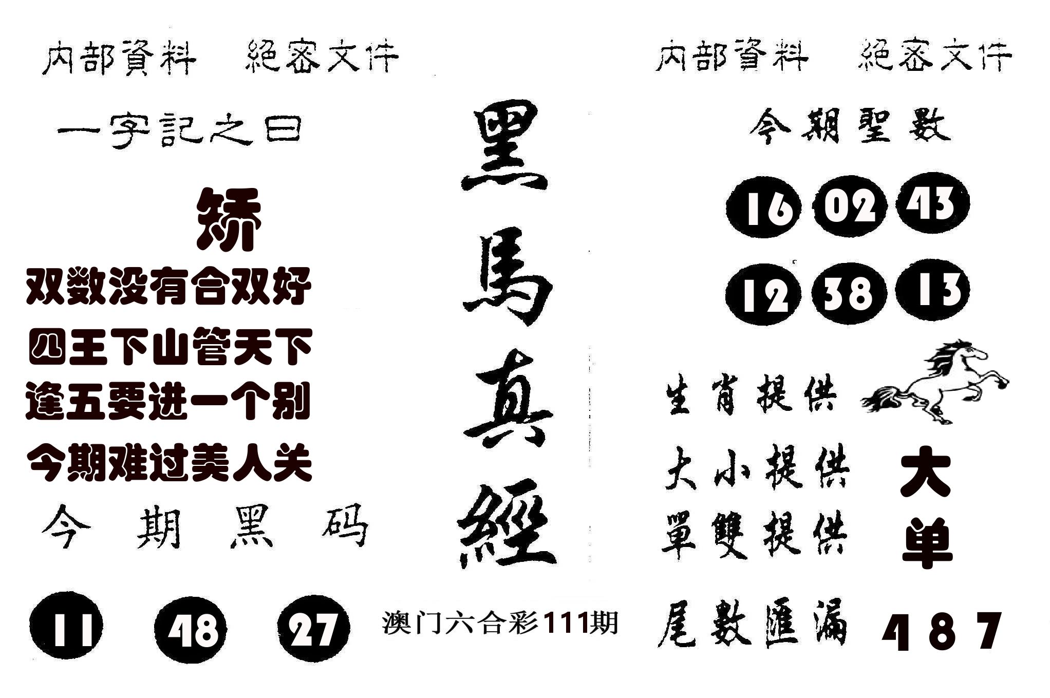 黑马真经 第111期