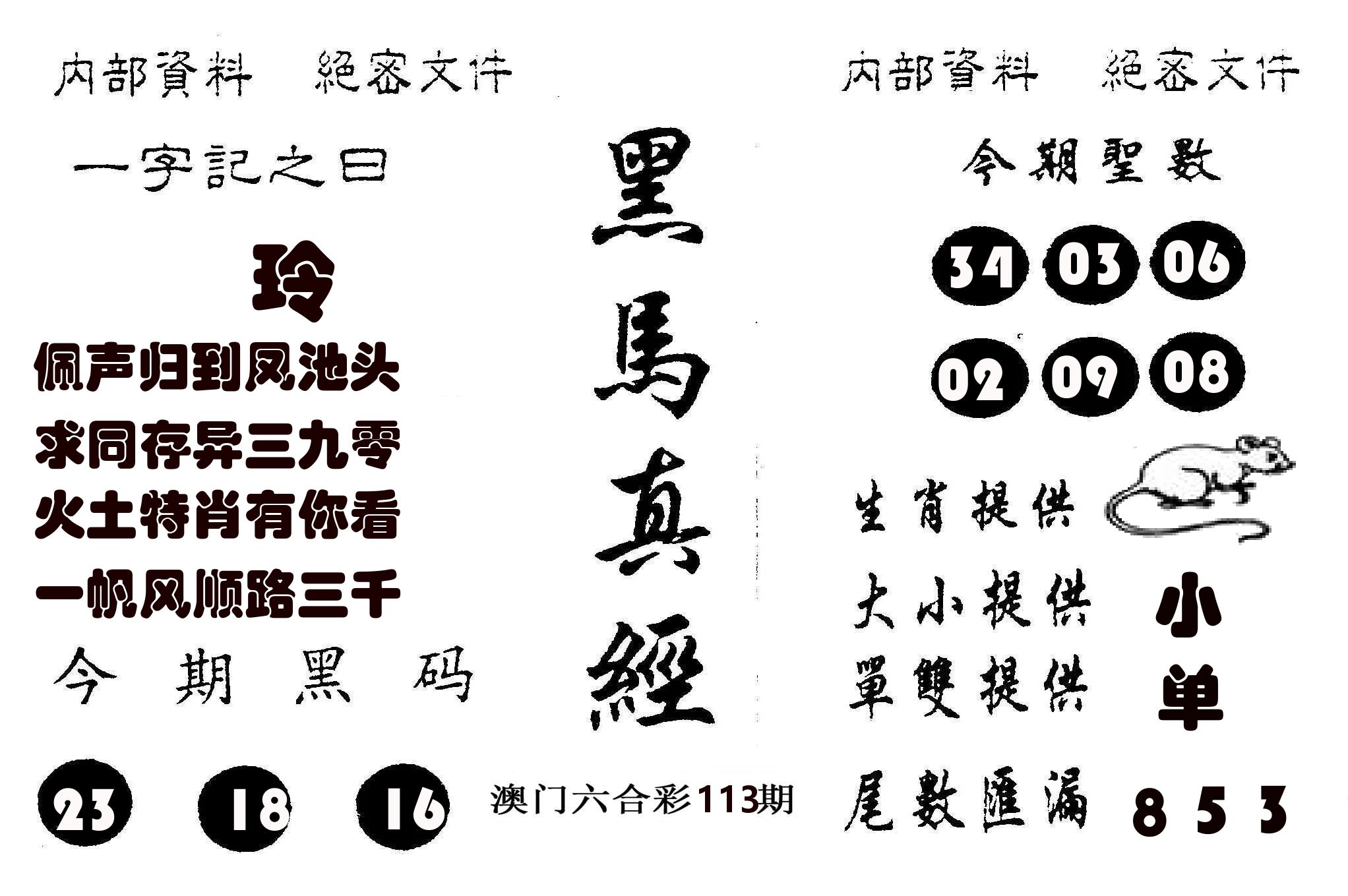 黑马真经 第113期