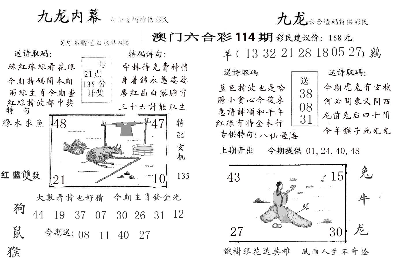 九龙内幕 第114期