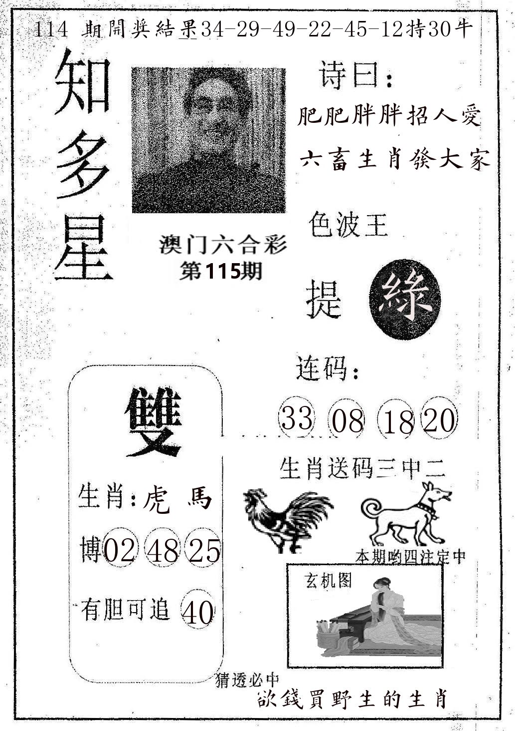 知多星 第115期