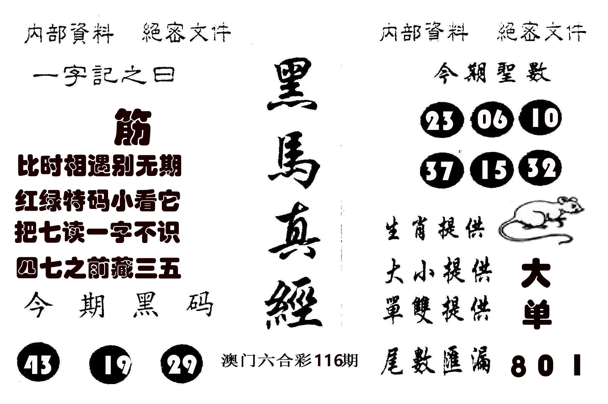 黑马真经 第116期