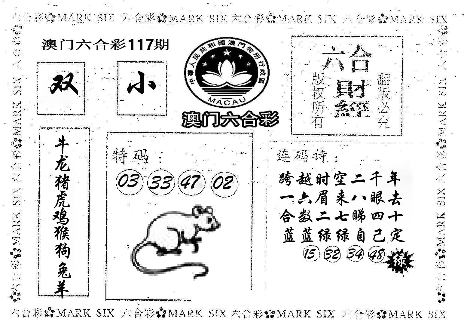 六合财经 第117期