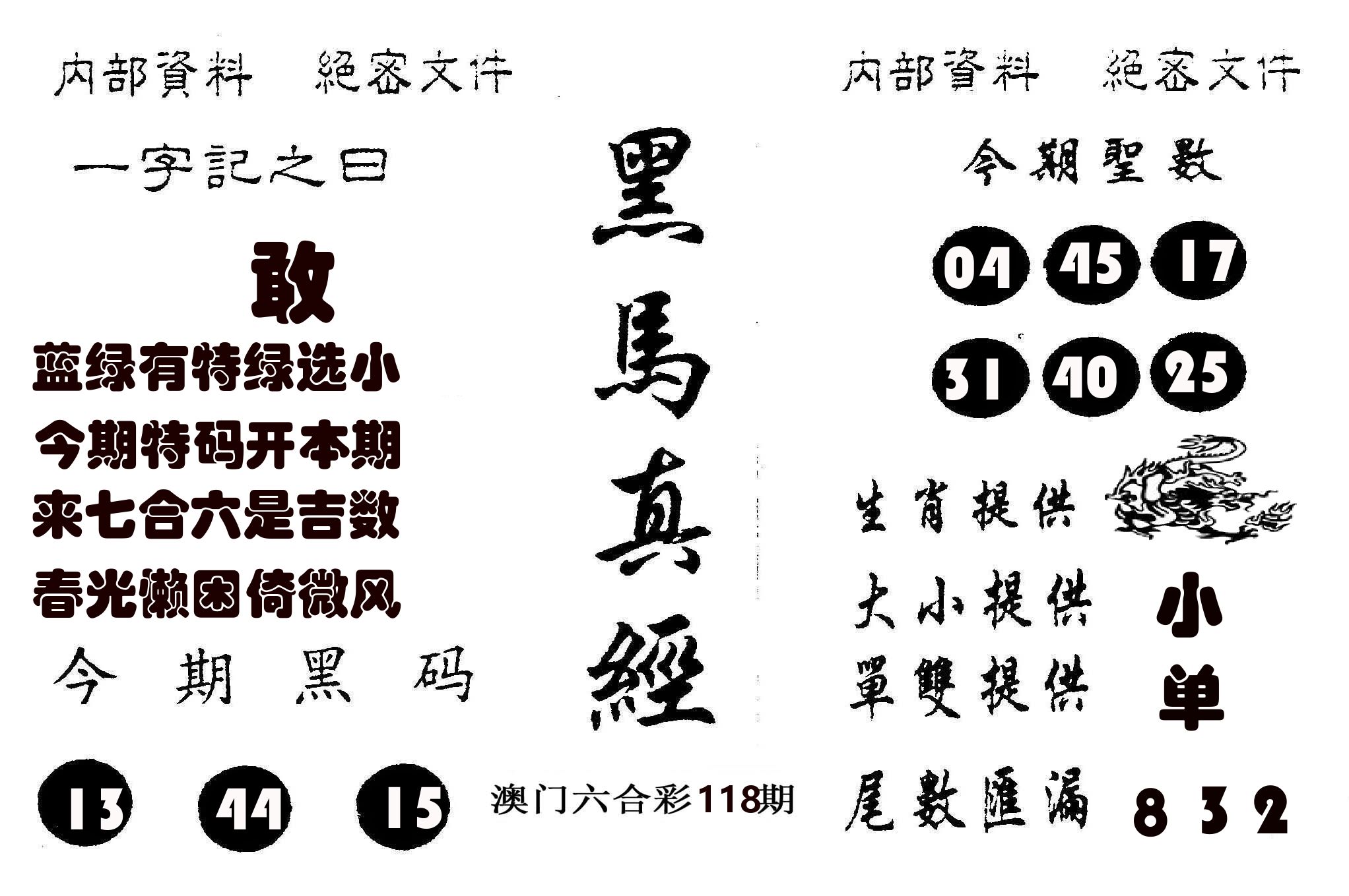 黑马真经 第118期