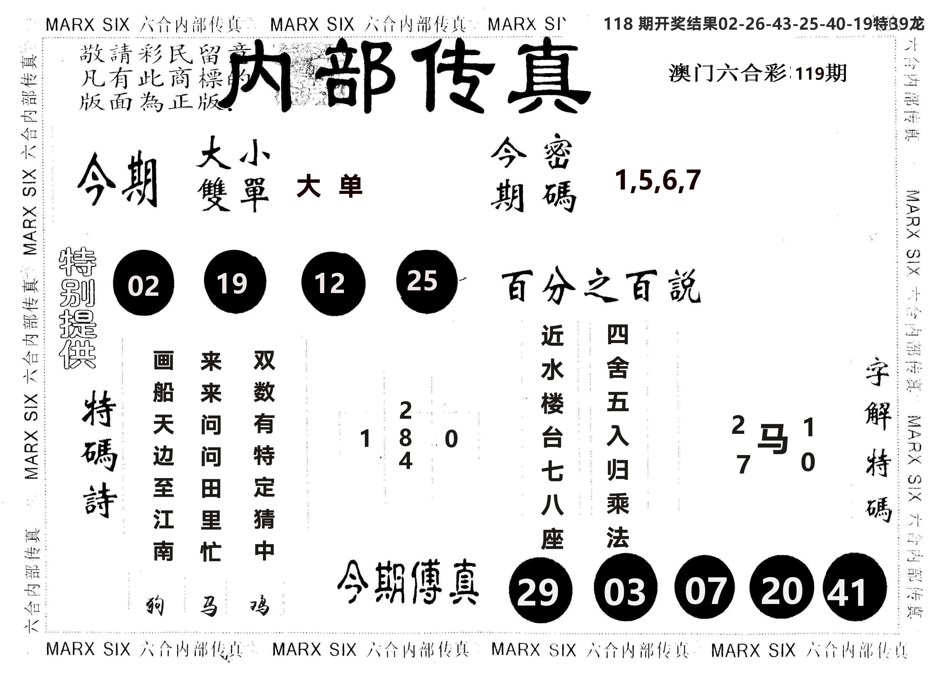 另版内部传真 第119期