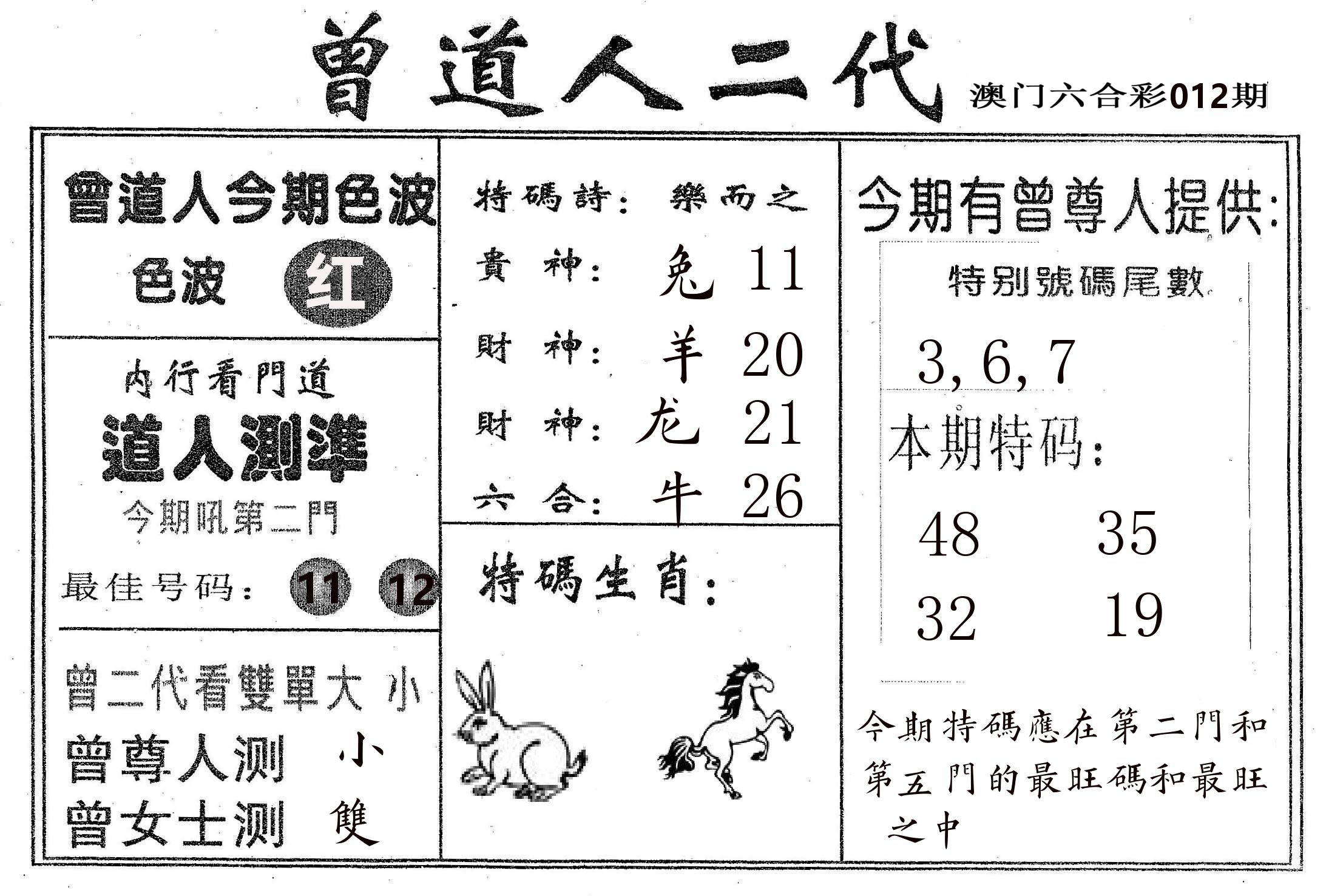 曾二代 第12期