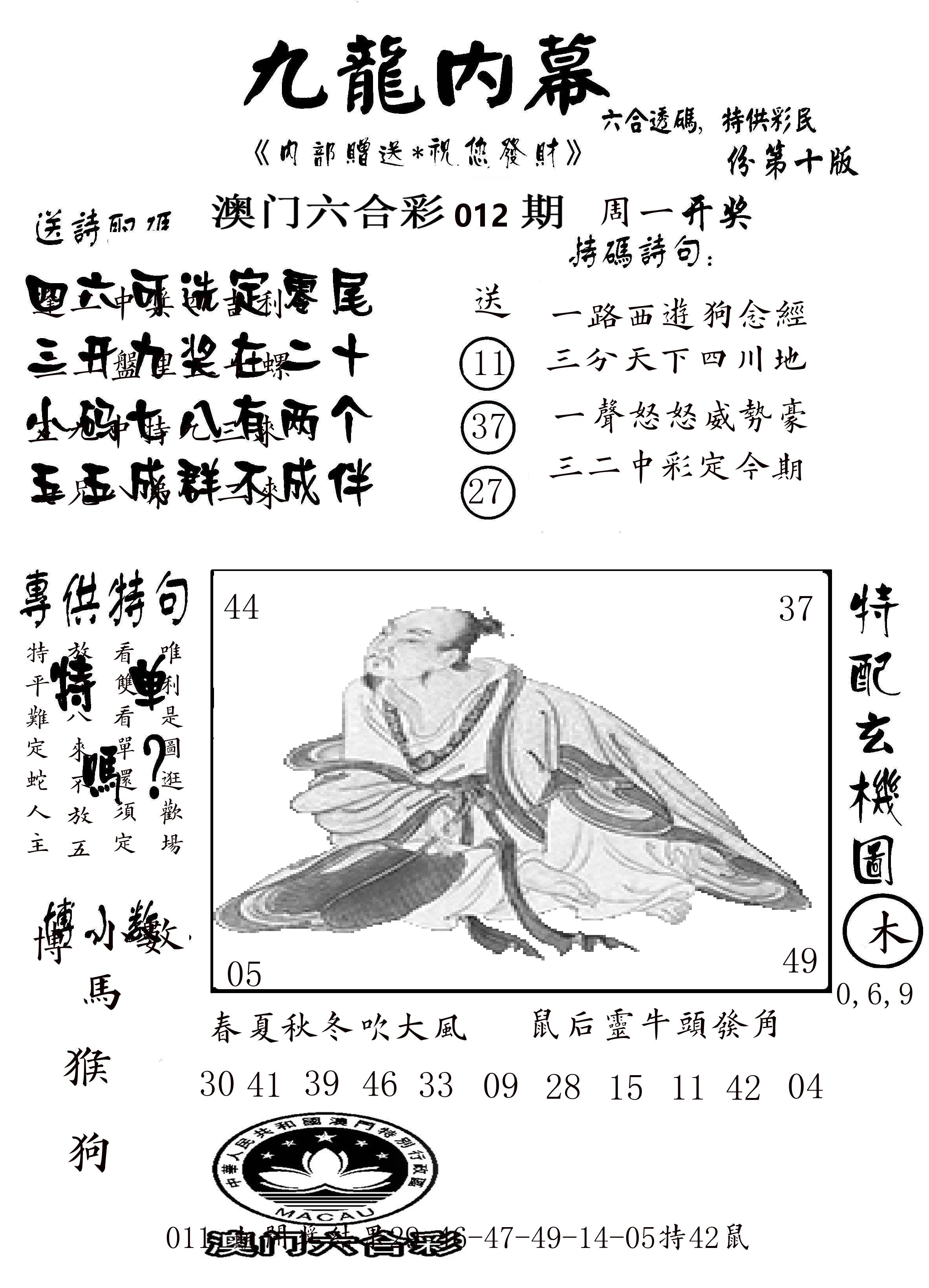 澳门传真2 第12期