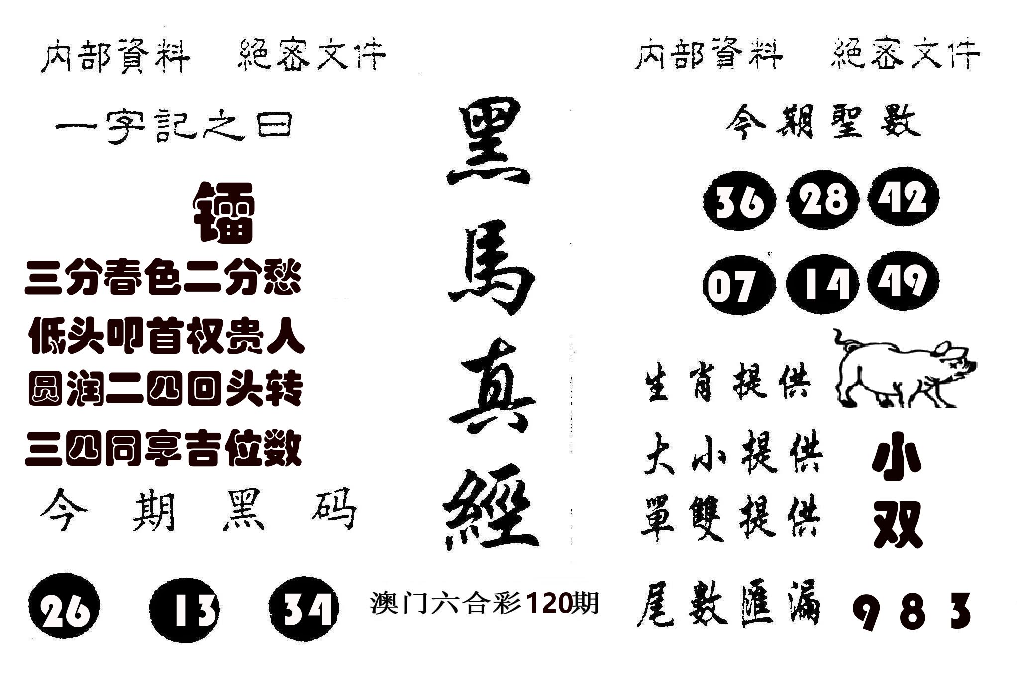 黑马真经 第120期