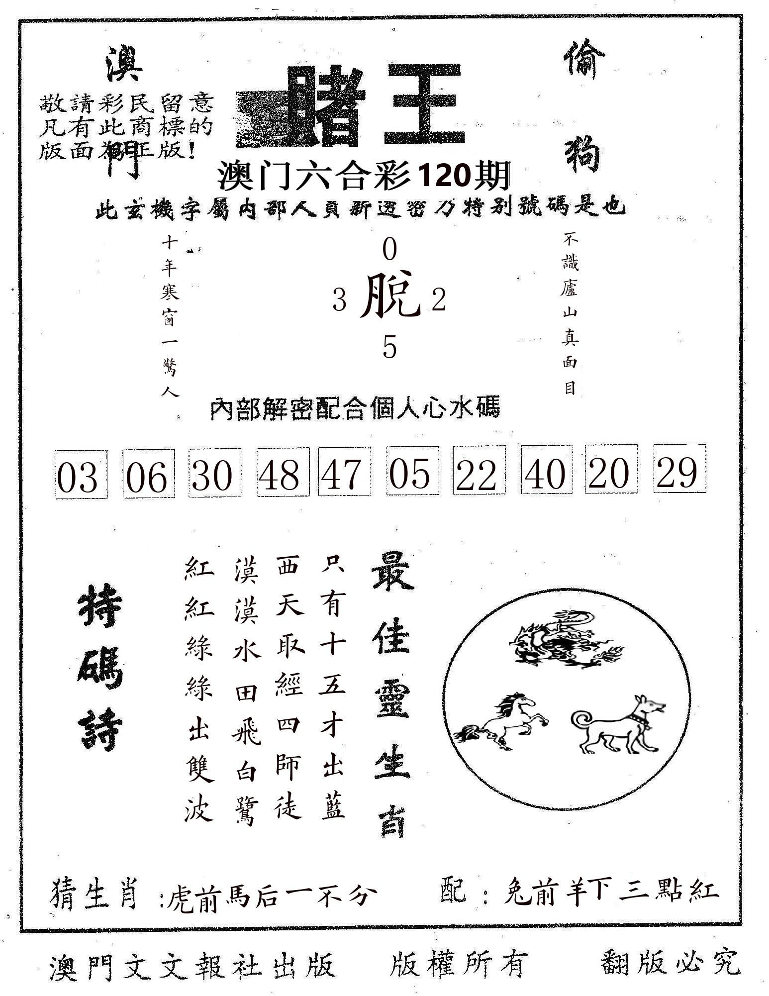 赌王 第120期