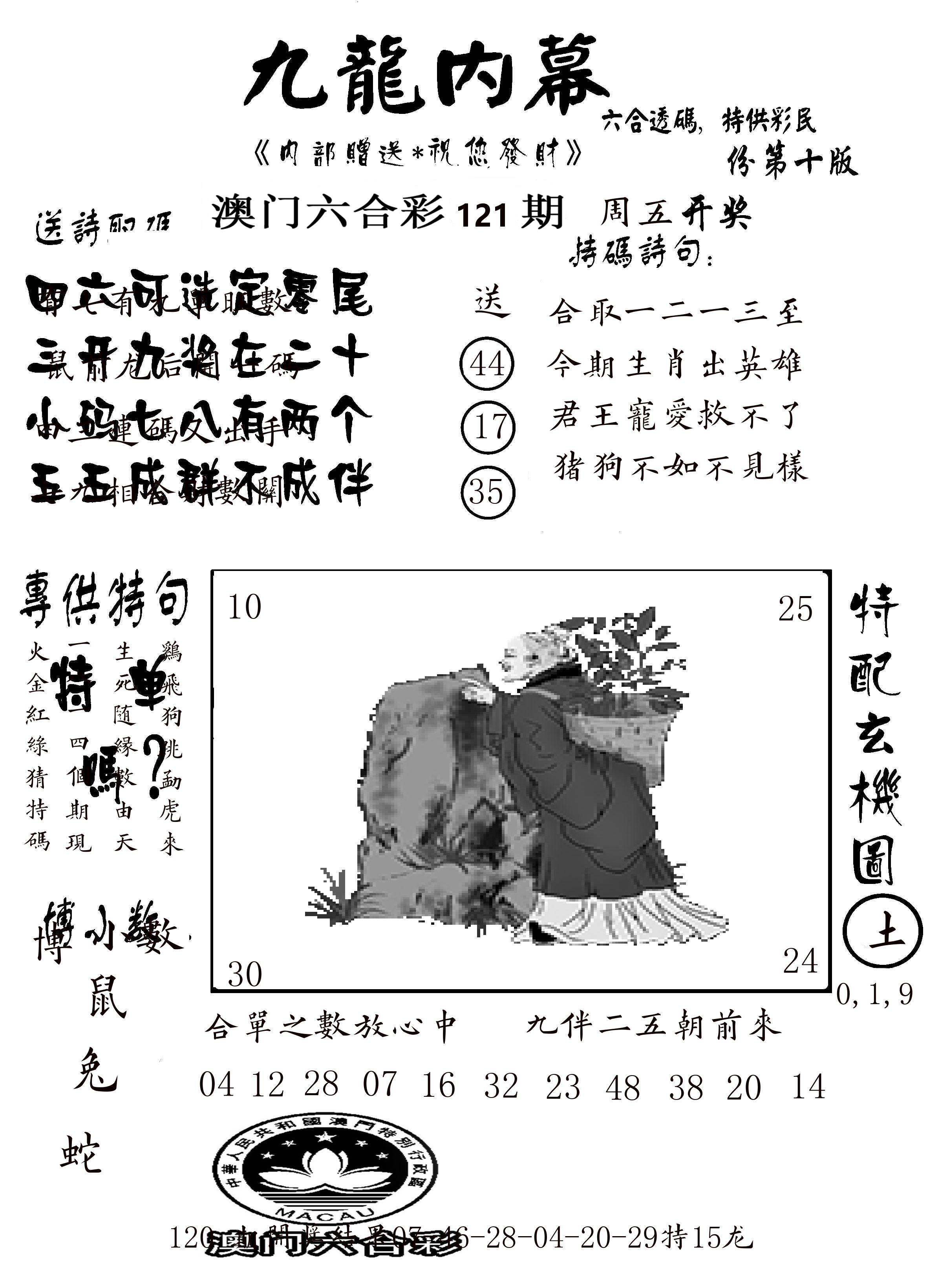 澳门传真2 第121期