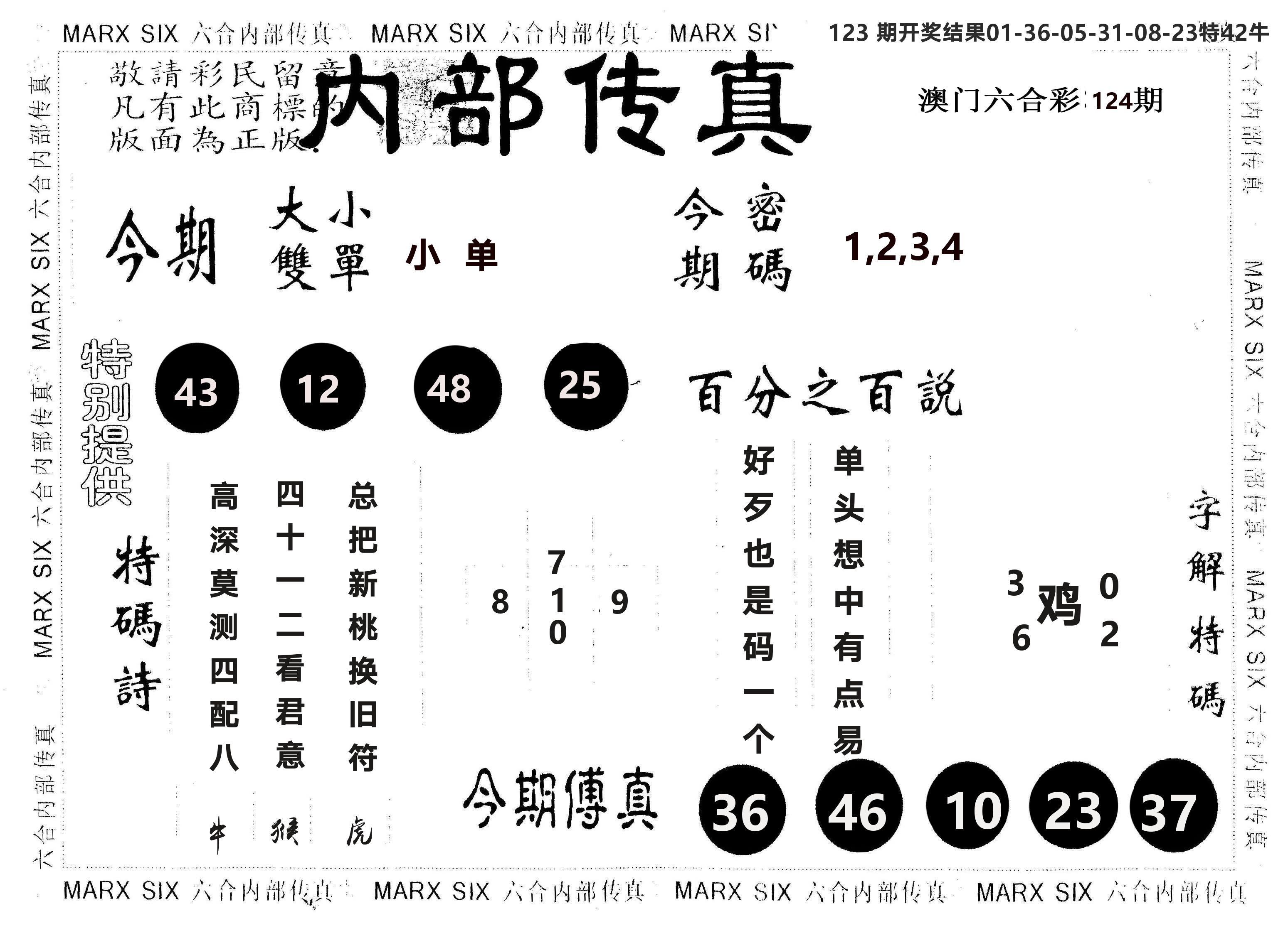 另版内部传真 第124期