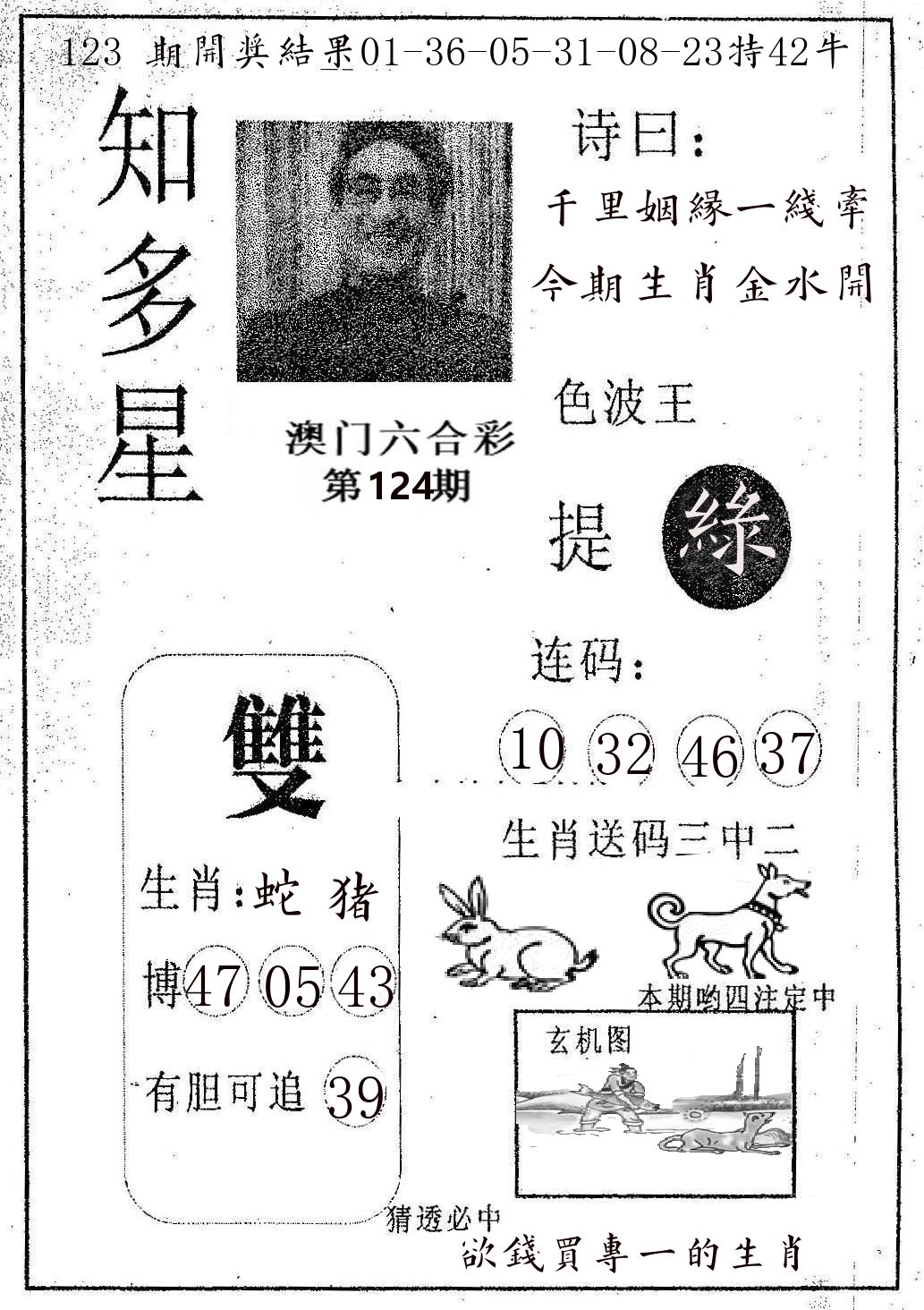知多星 第124期