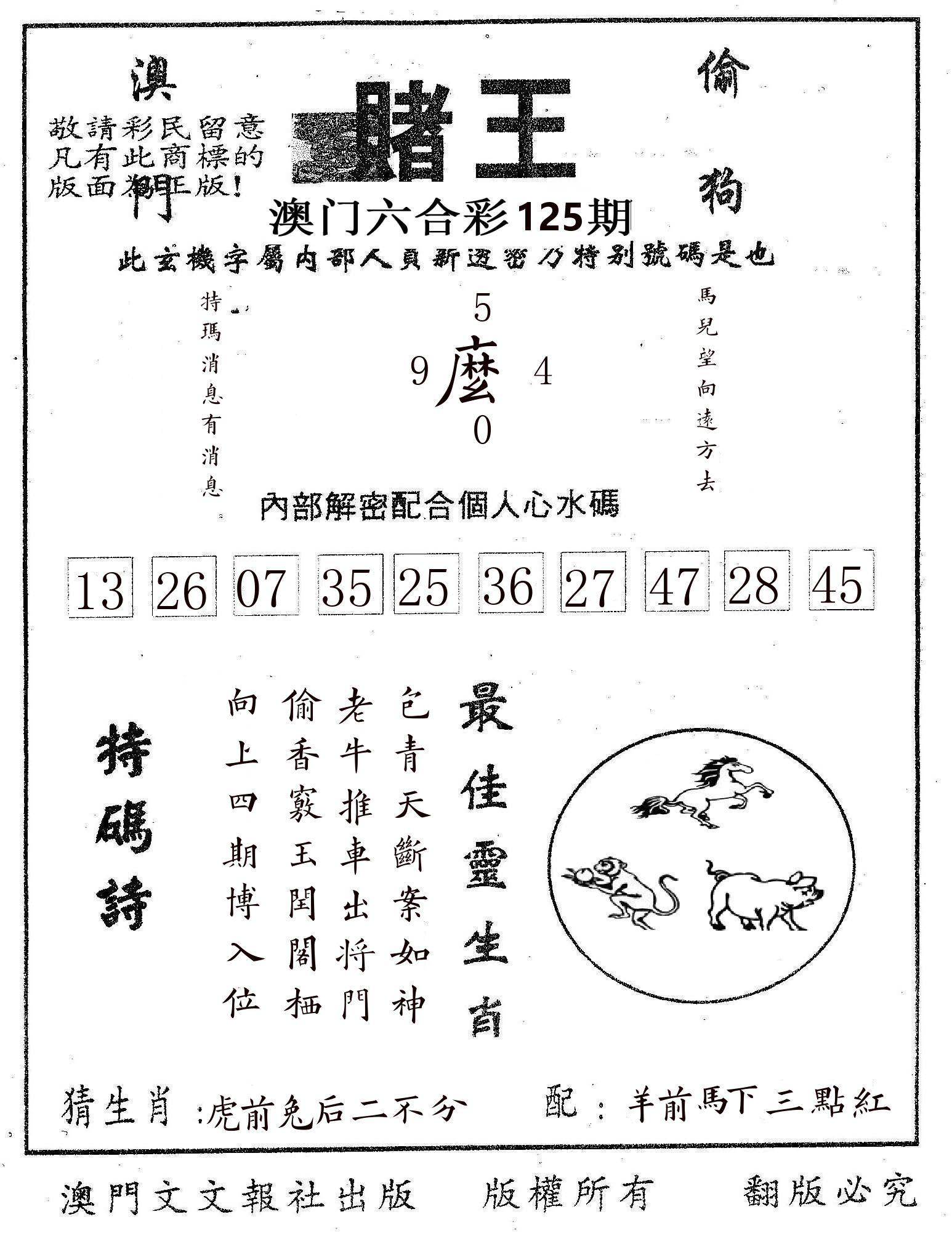 赌王 第125期