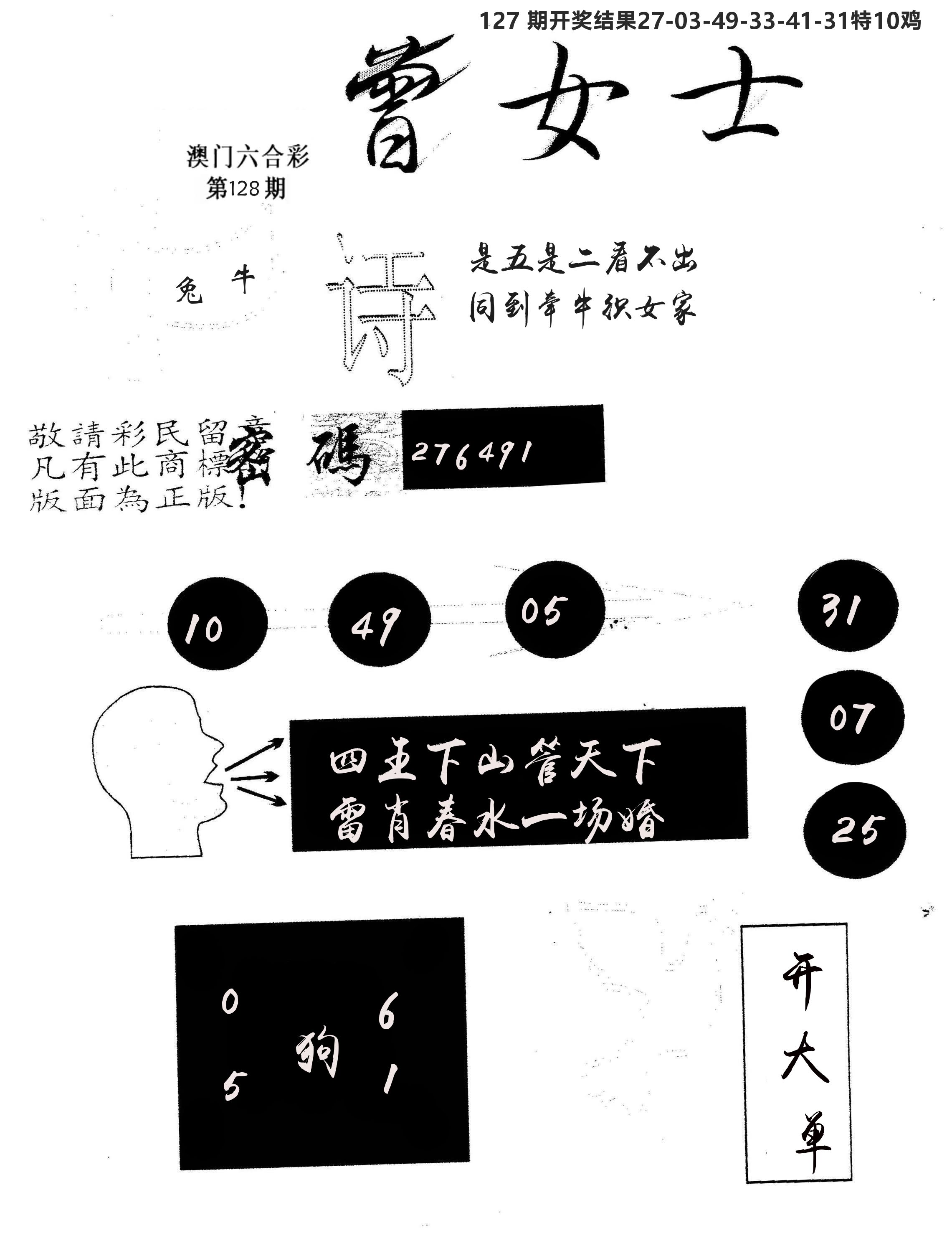 另版曾女士百灵鸟 第128期