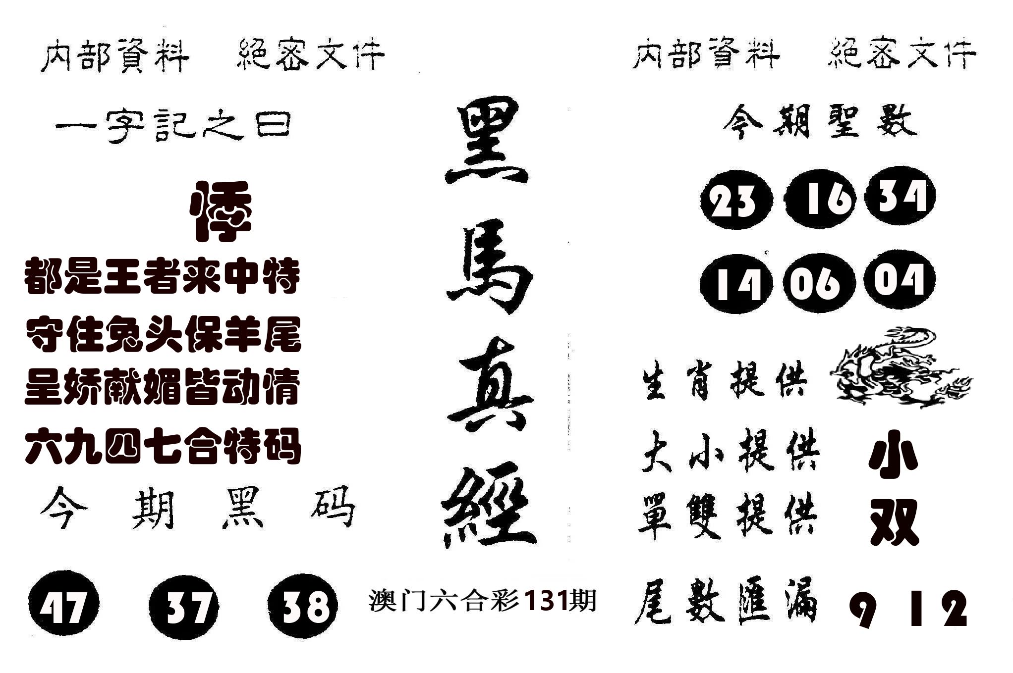 黑马真经 第131期