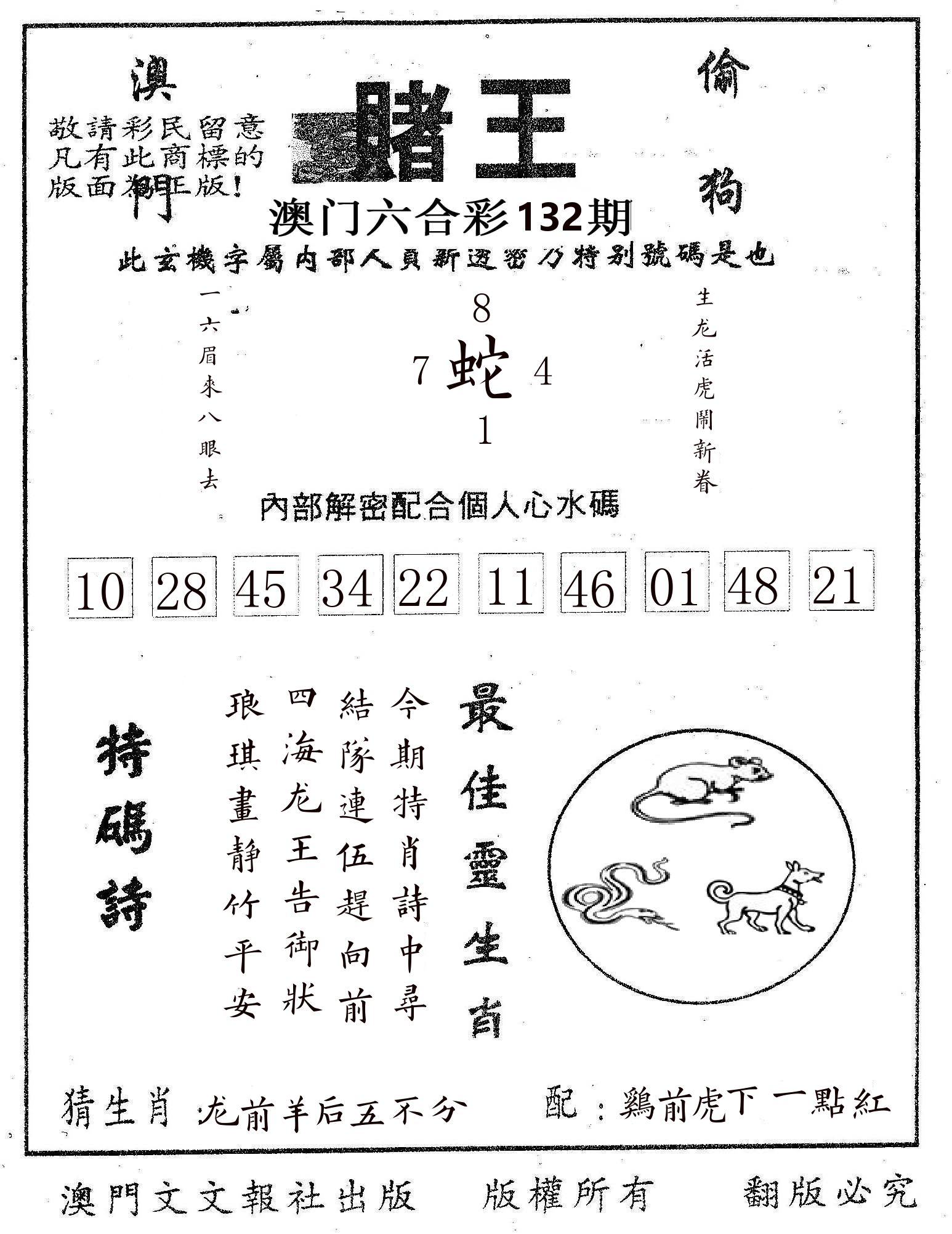 赌王 第132期