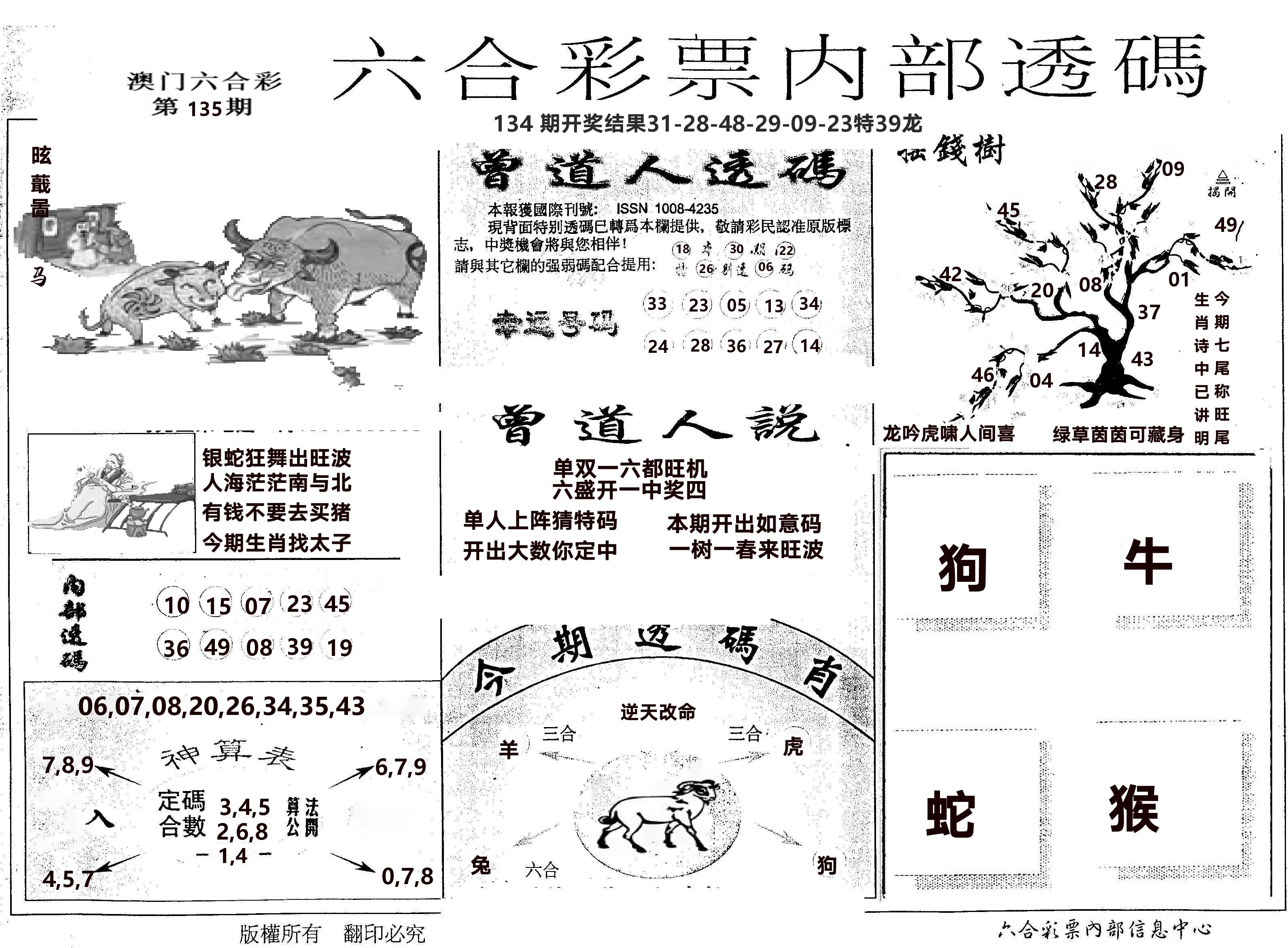 内部透码(信封) 第135期