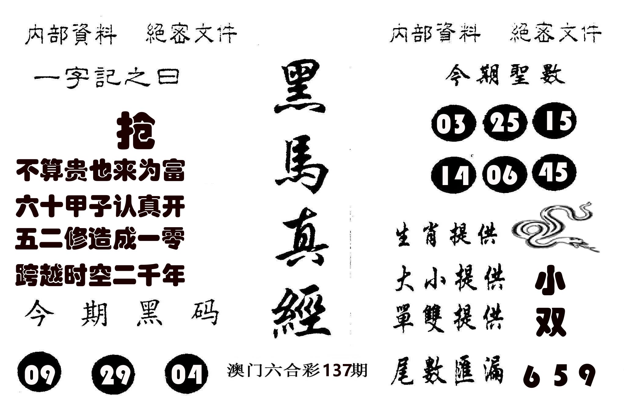 黑马真经 第137期