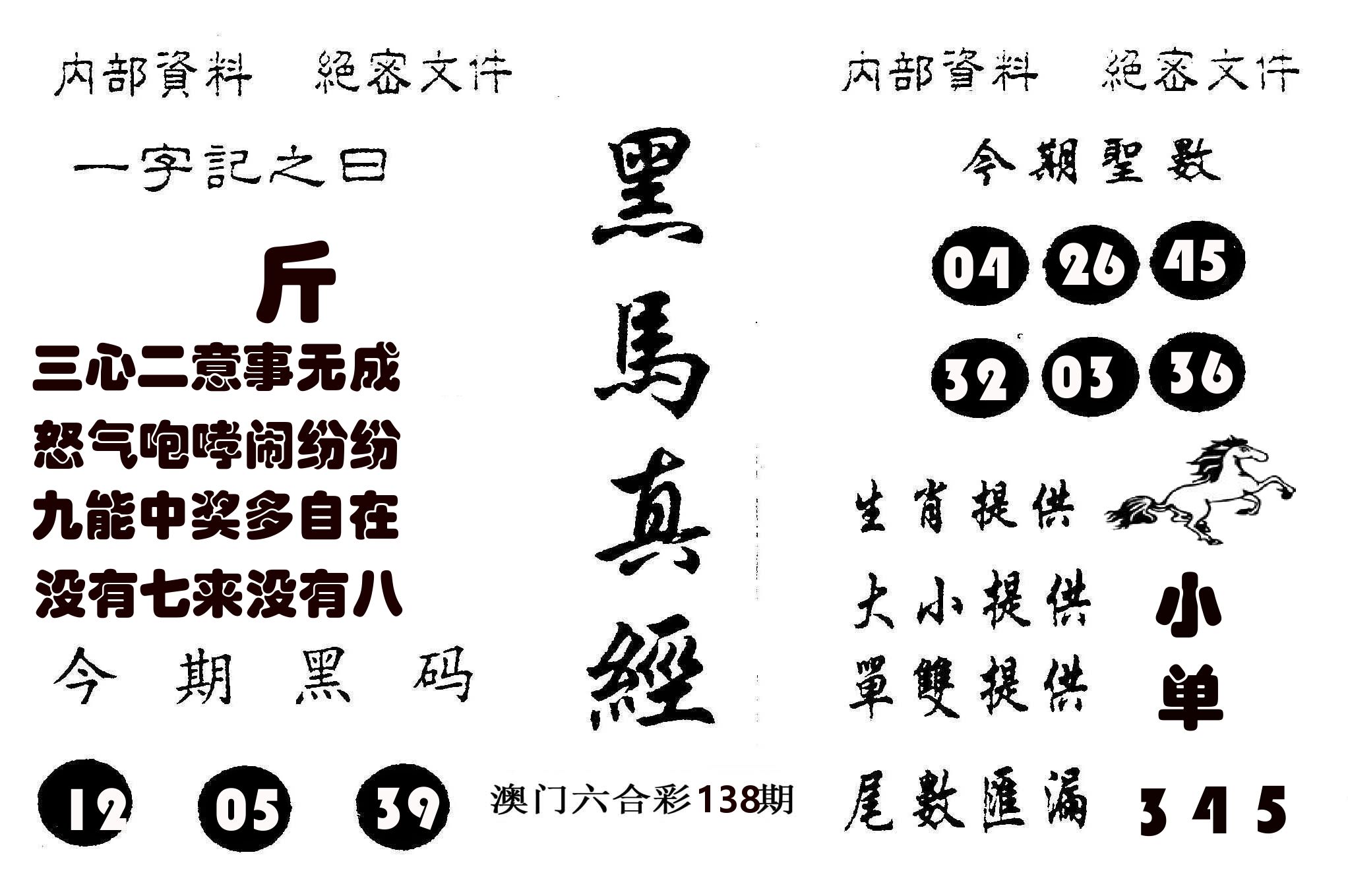 黑马真经 第138期