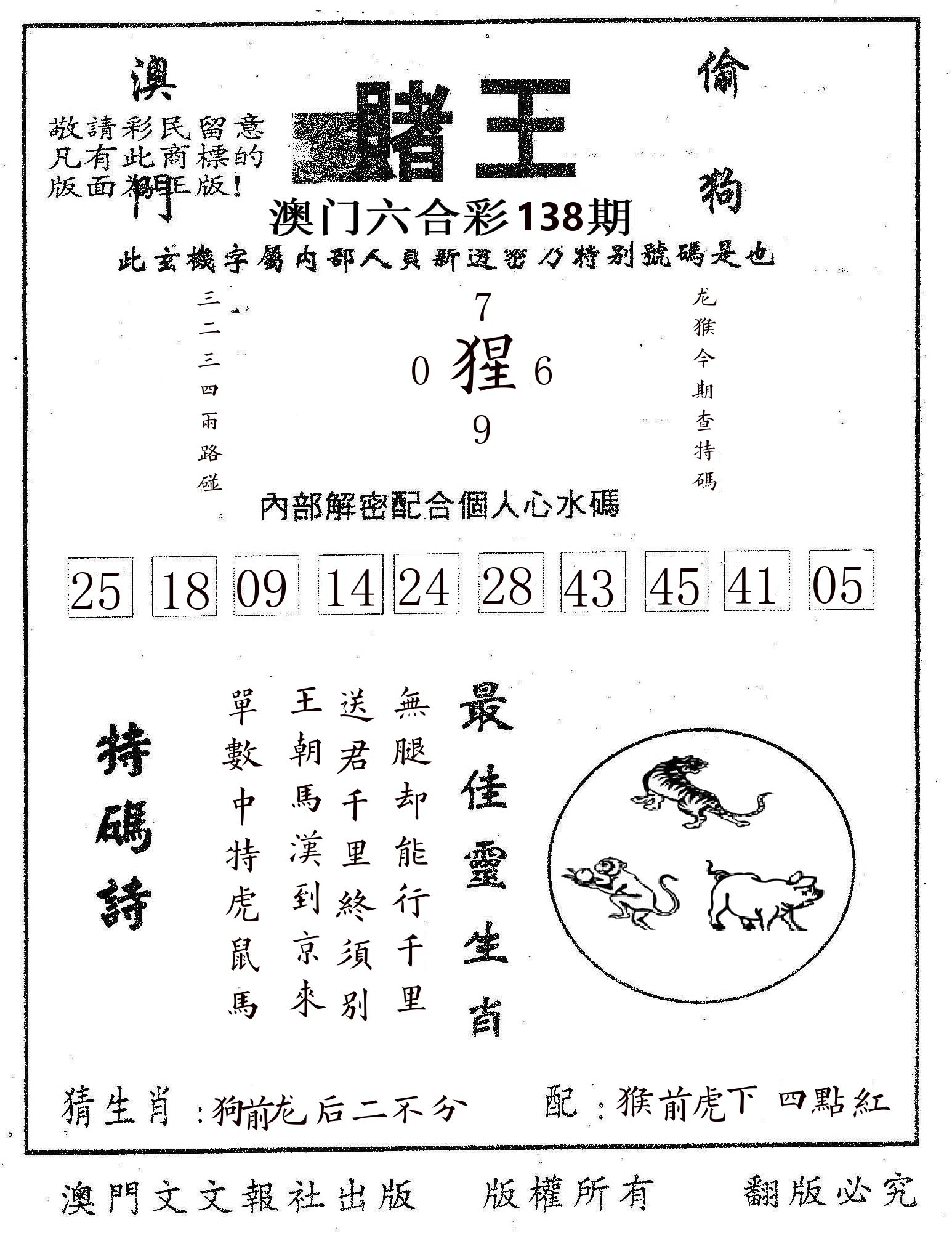 赌王 第138期