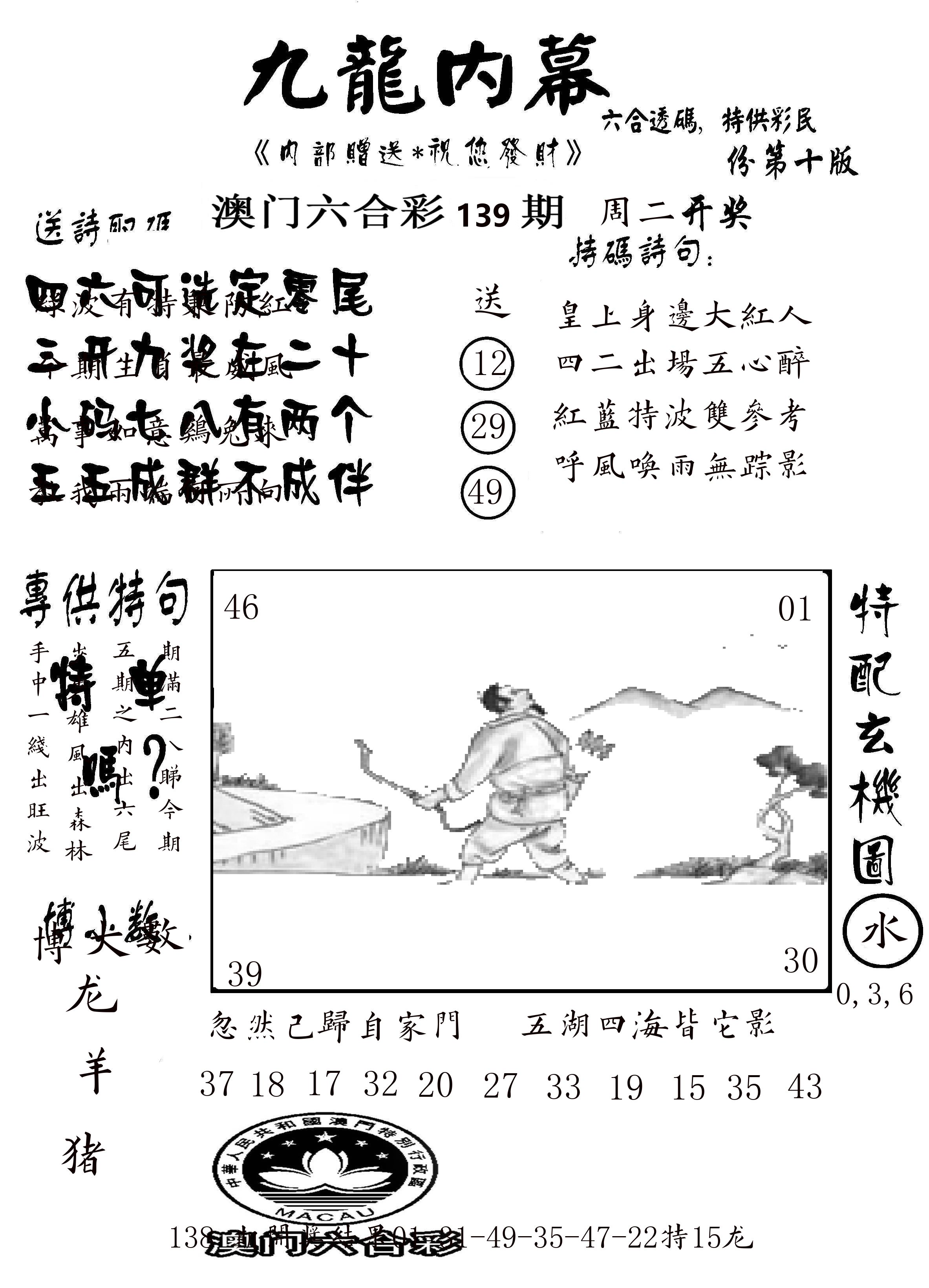 澳门传真2 第139期