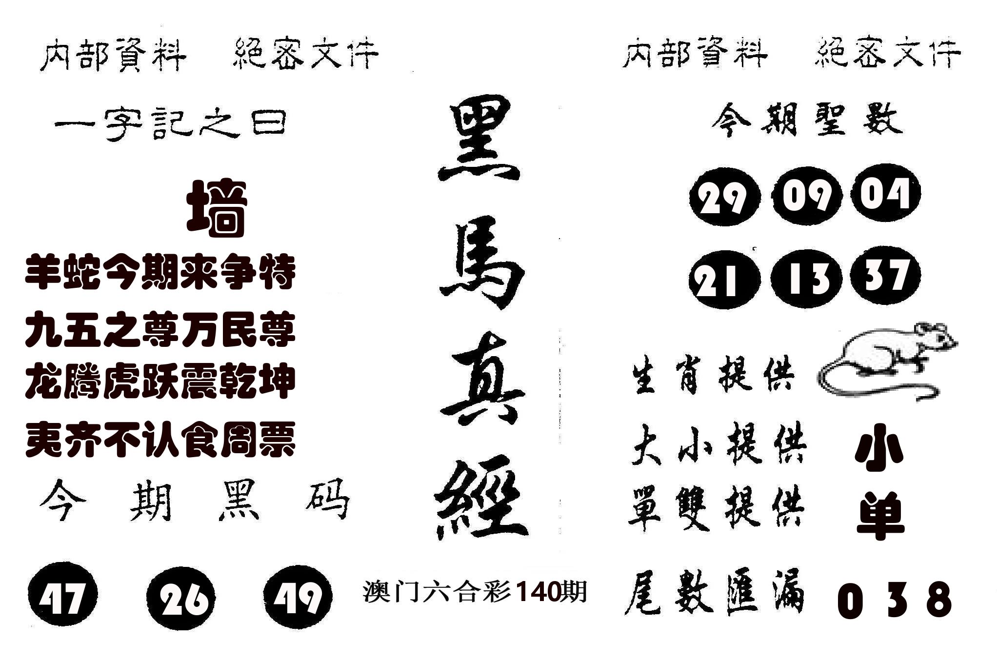 黑马真经 第140期