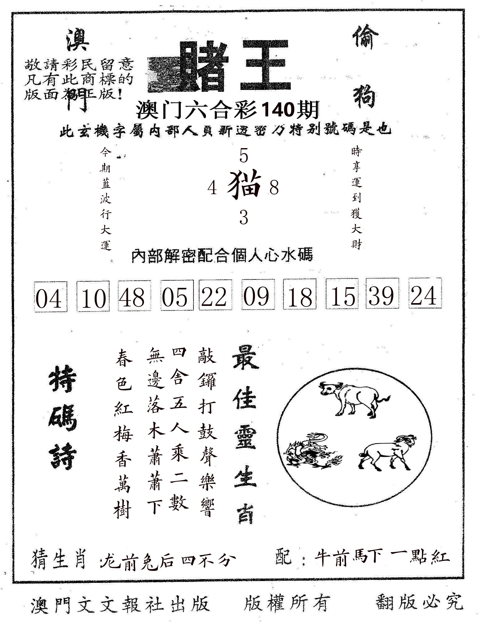 赌王 第140期