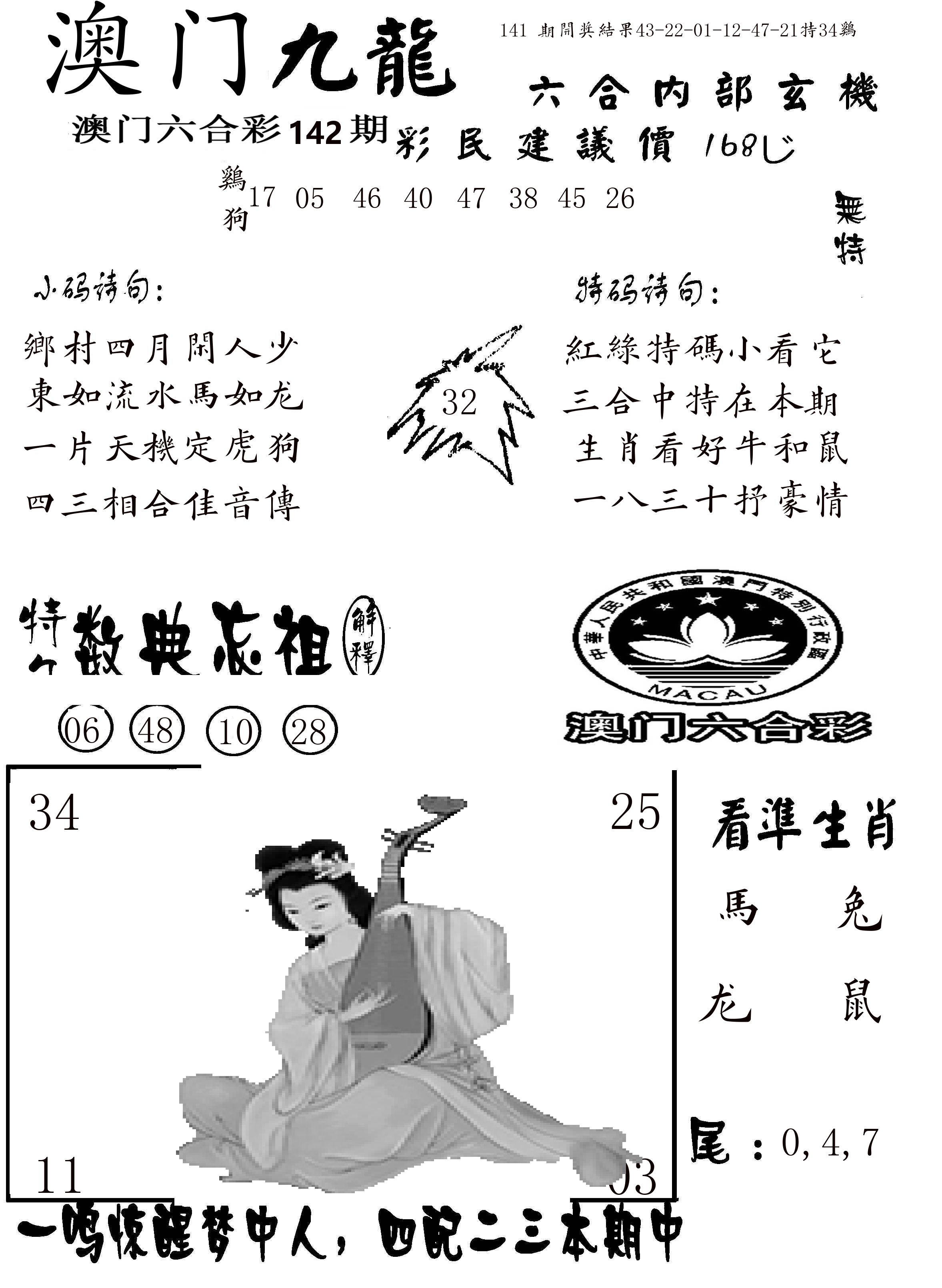 澳门传真1 第142期