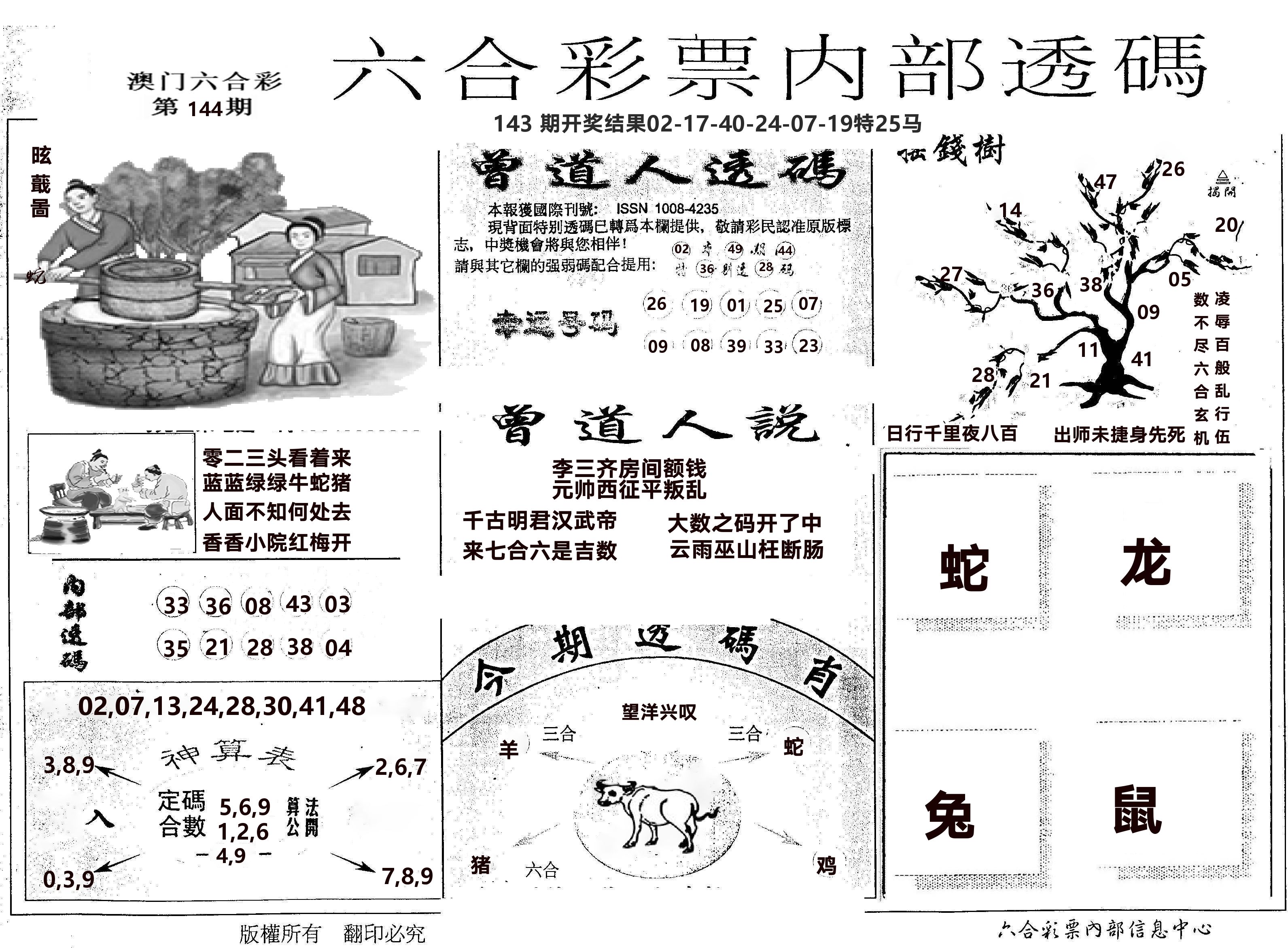 内部透码(信封) 第144期