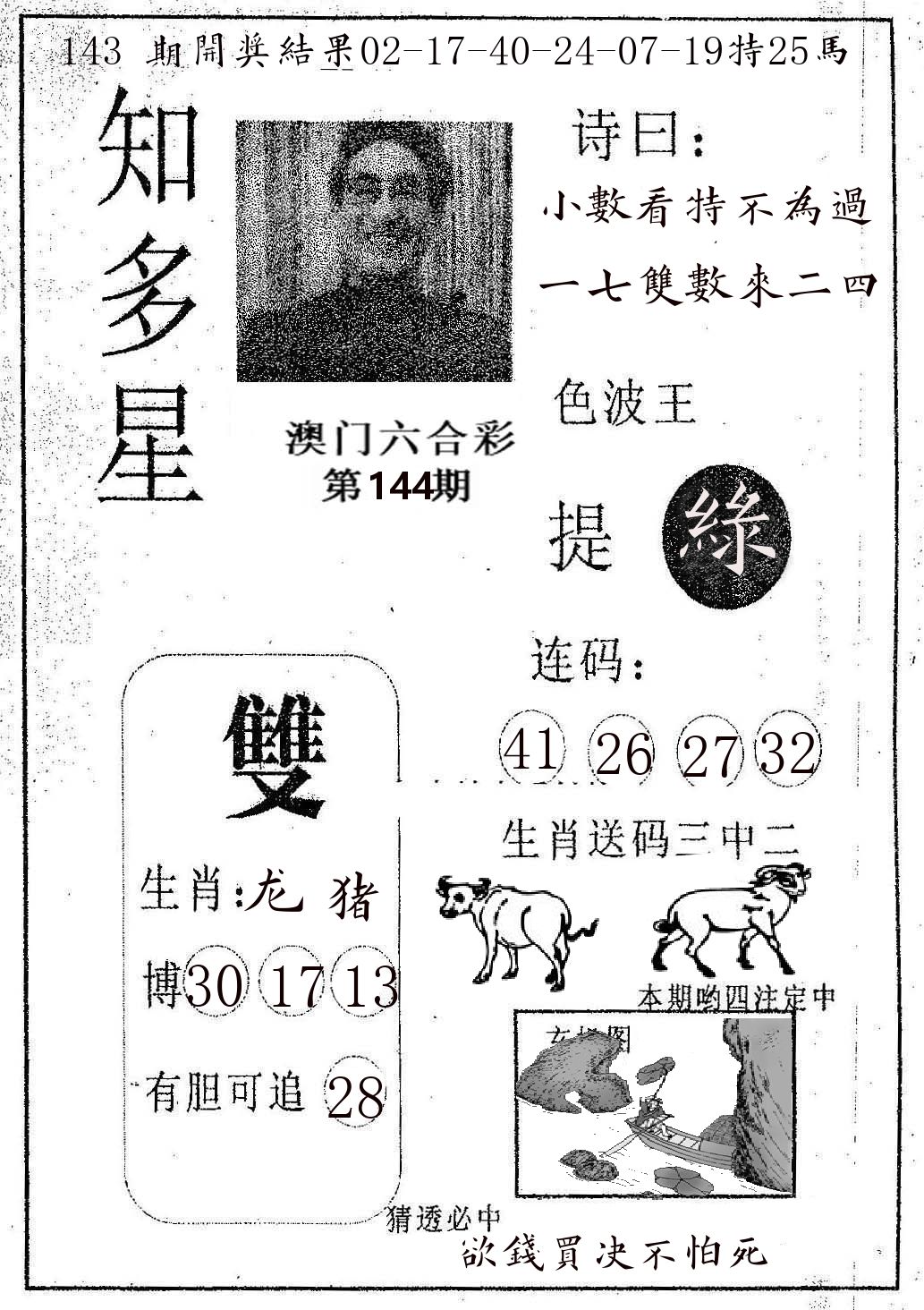 知多星 第144期