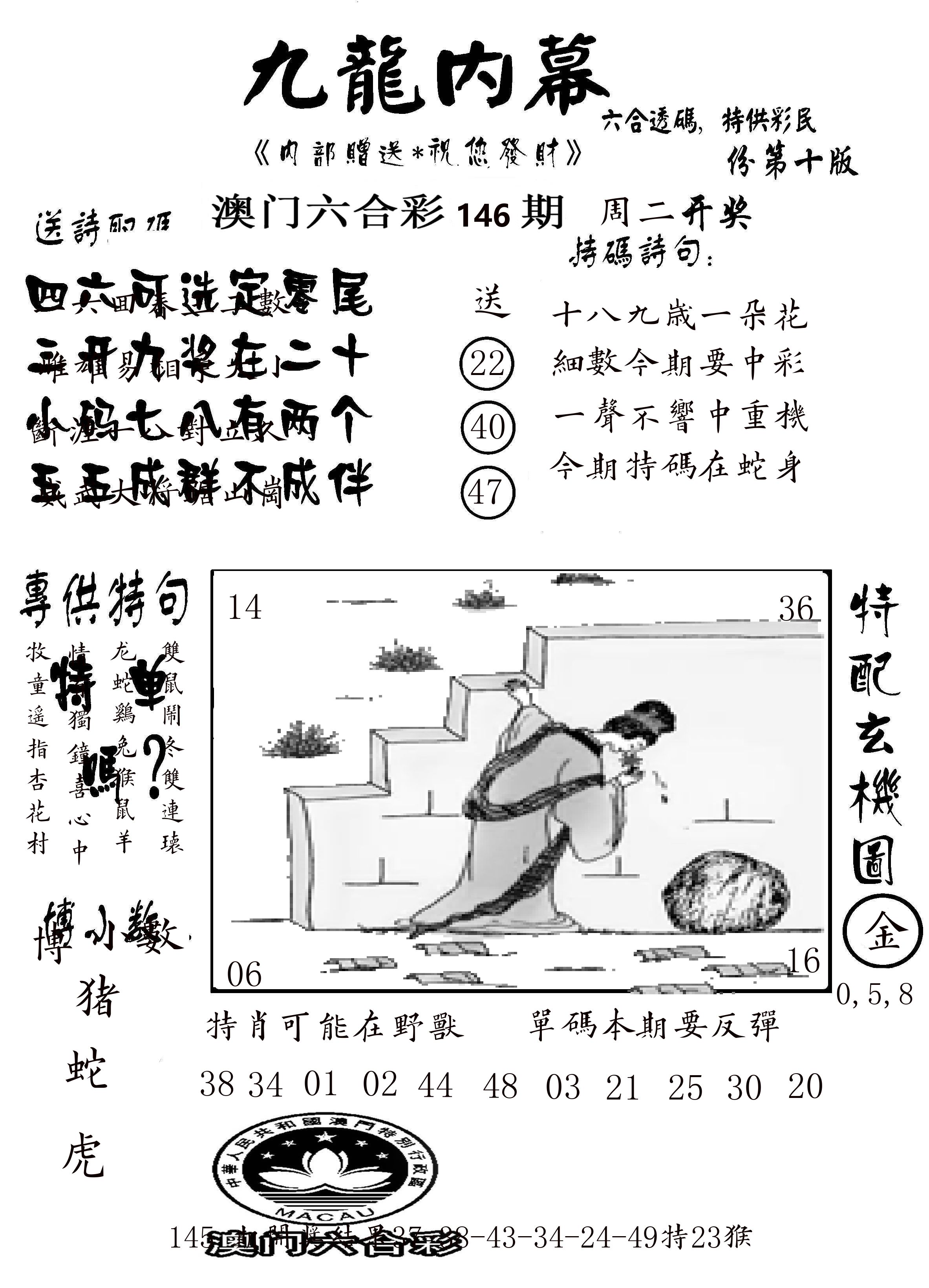 澳门传真2 第146期