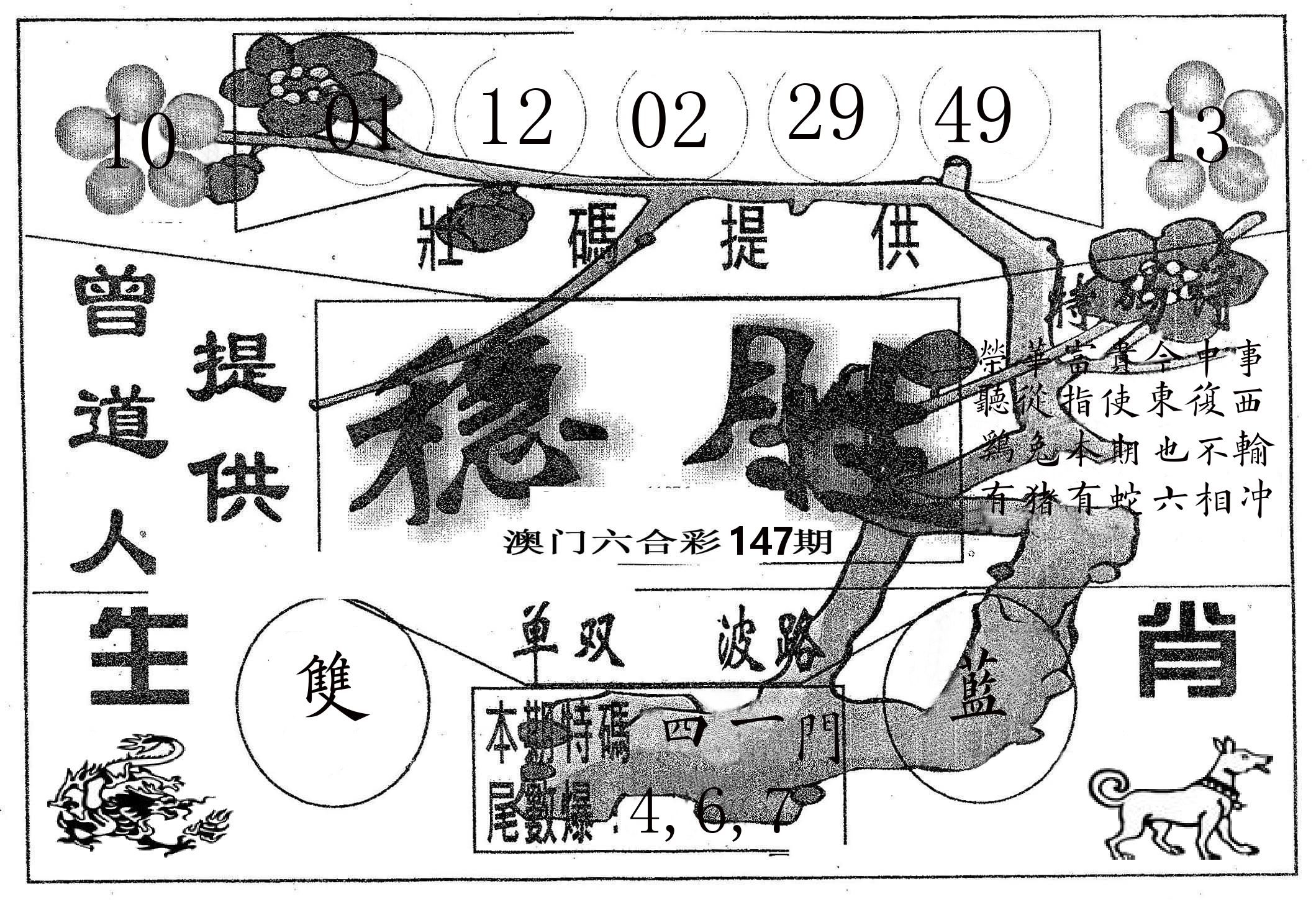 稳胜 第147期