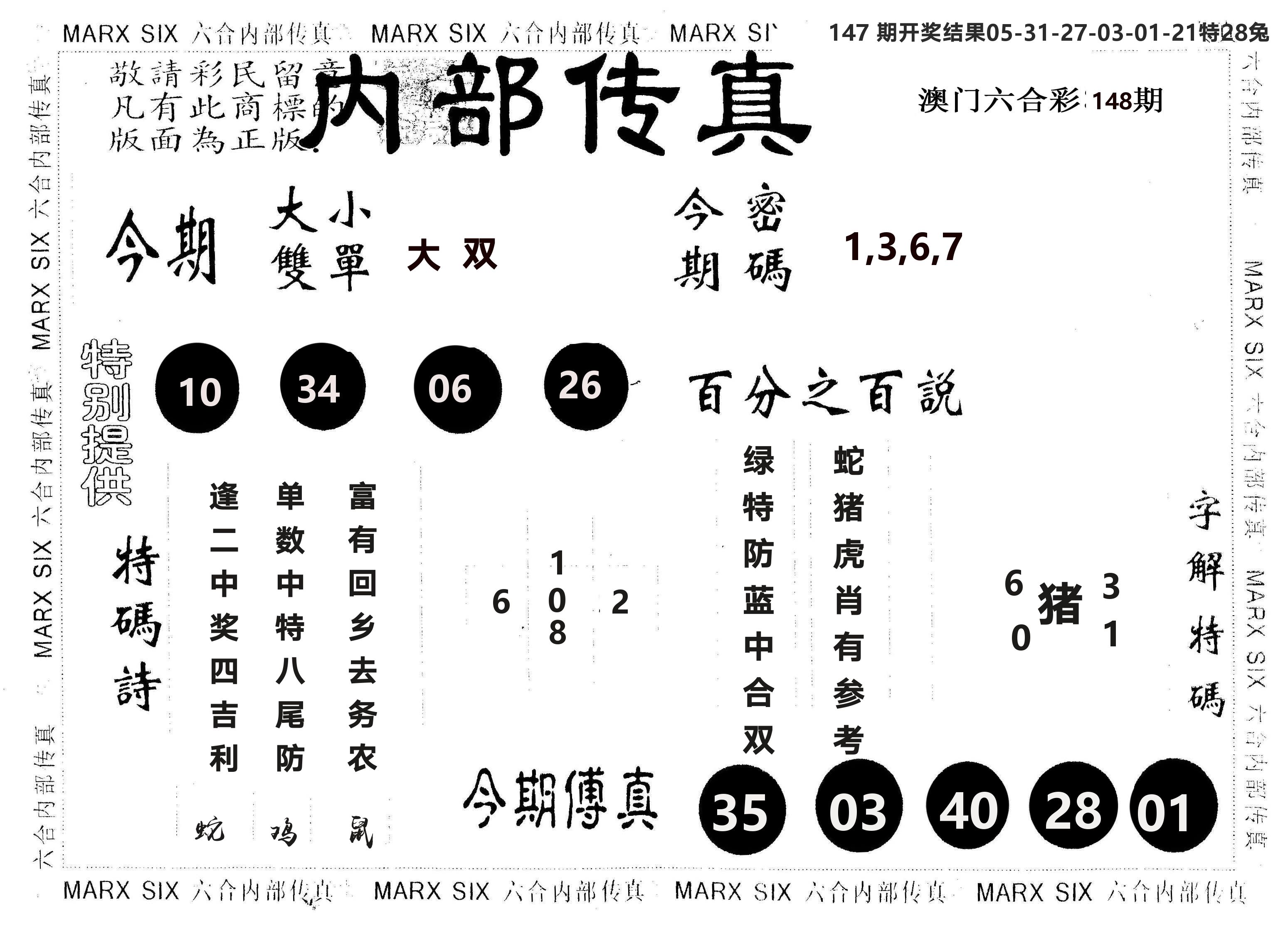 另版内部传真 第148期