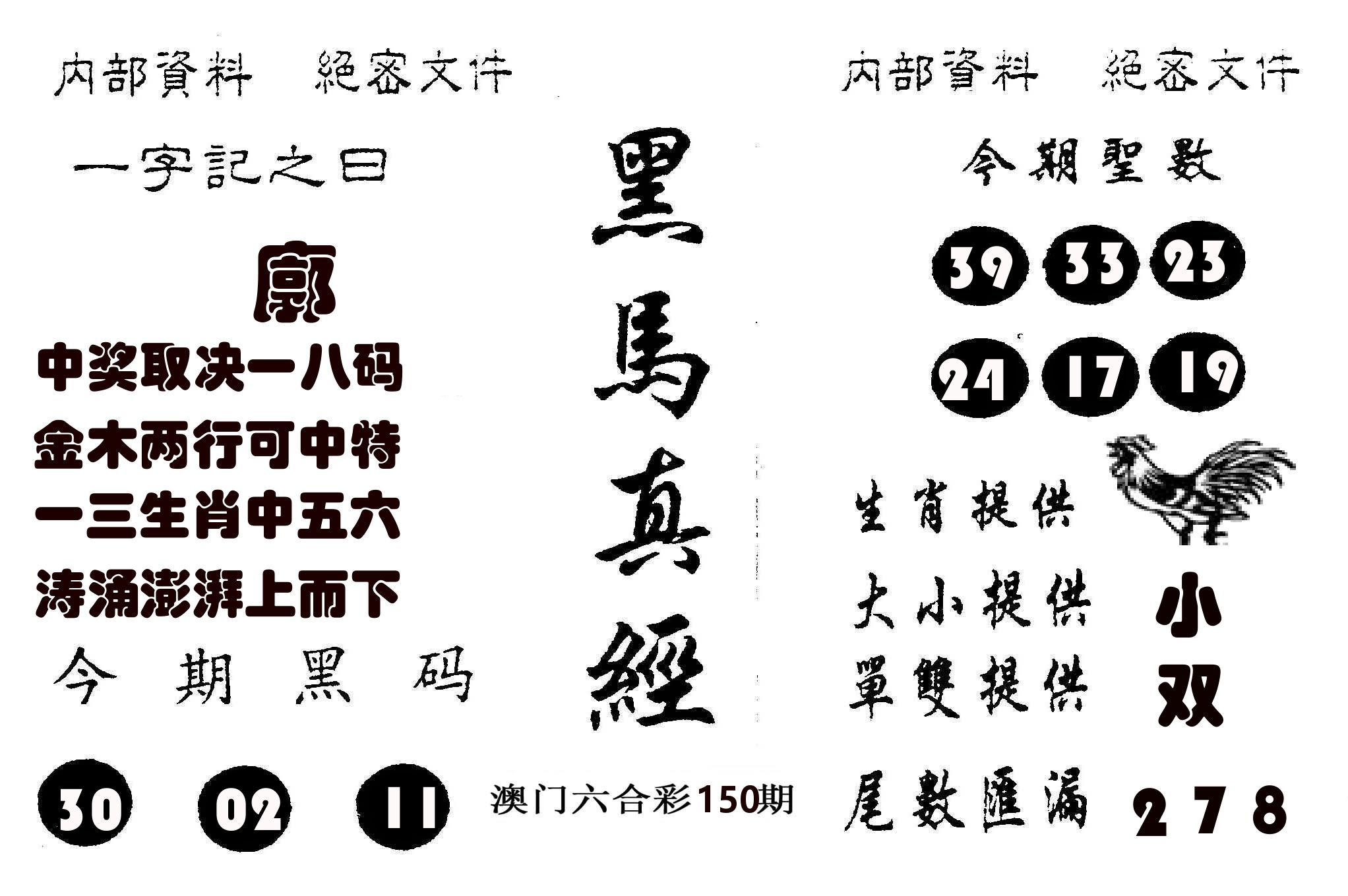 黑马真经 第150期