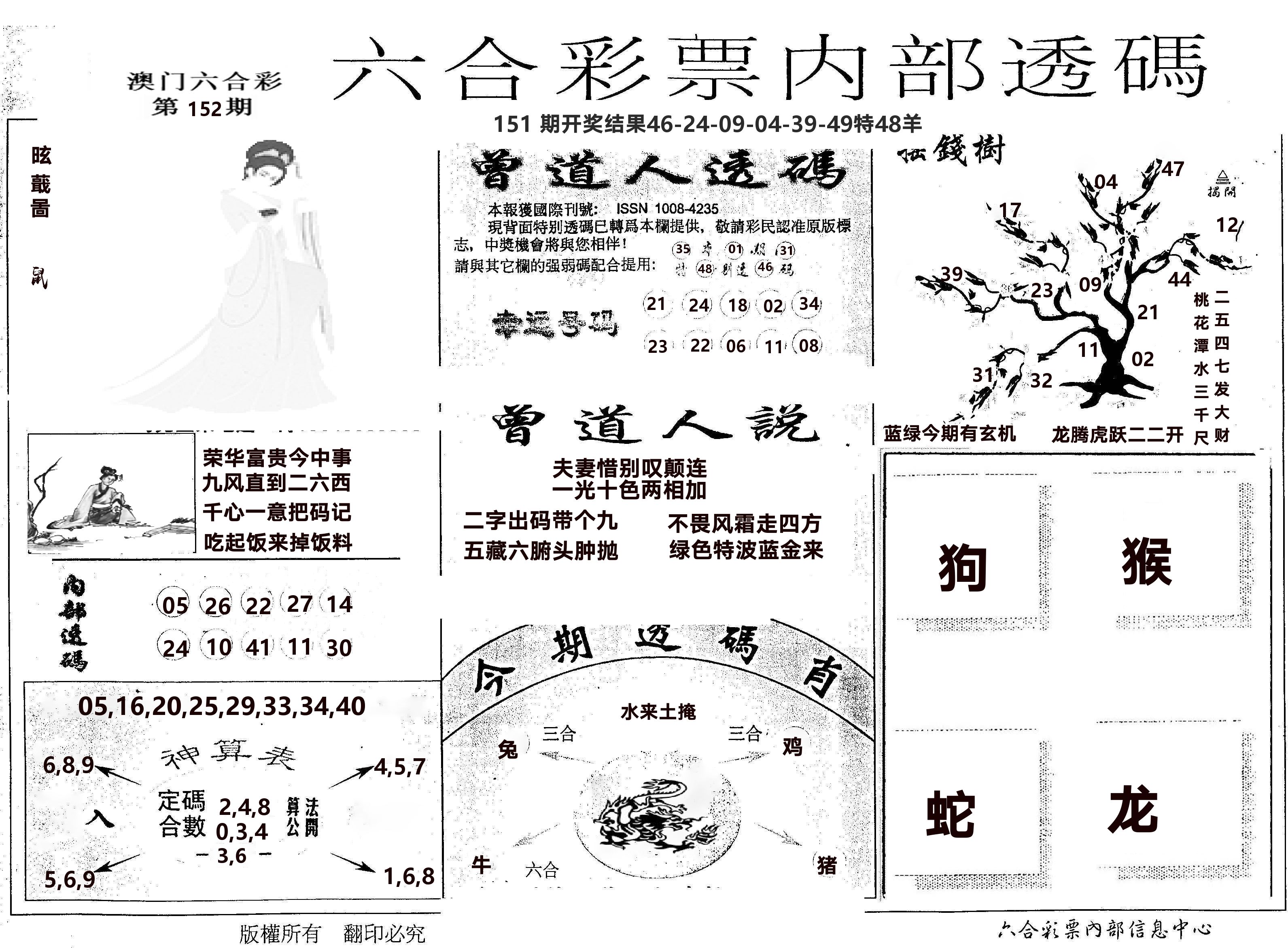 内部透码(信封) 第152期