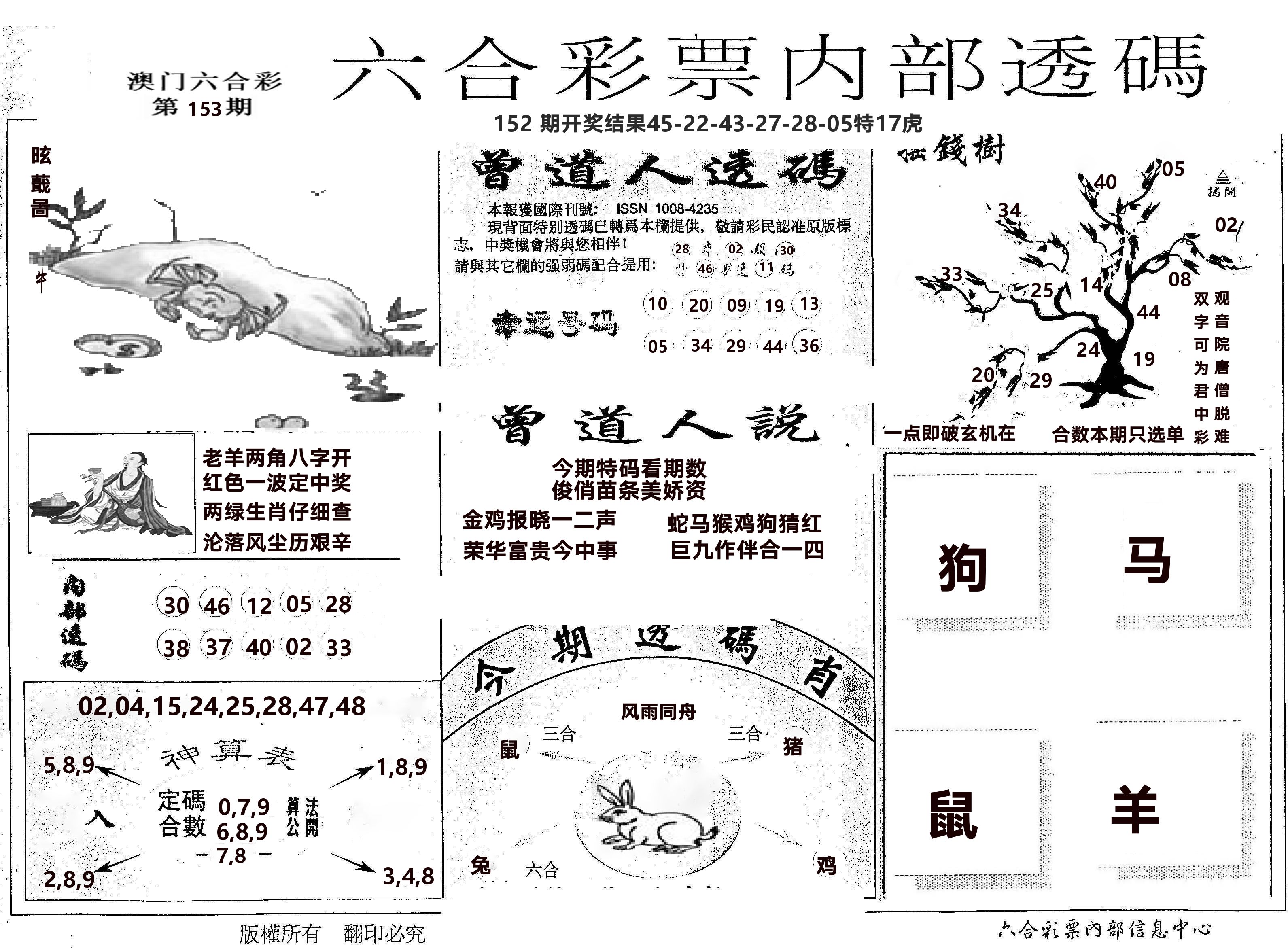 内部透码(信封) 第153期