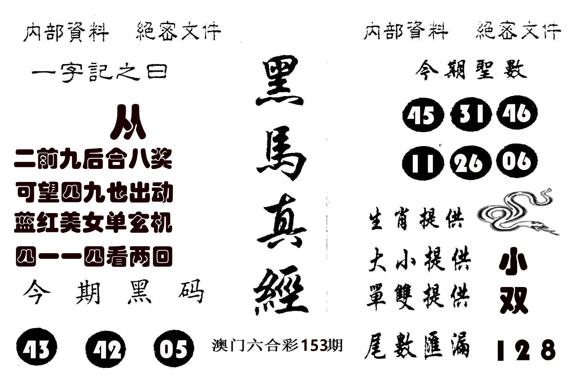 黑马真经 第153期