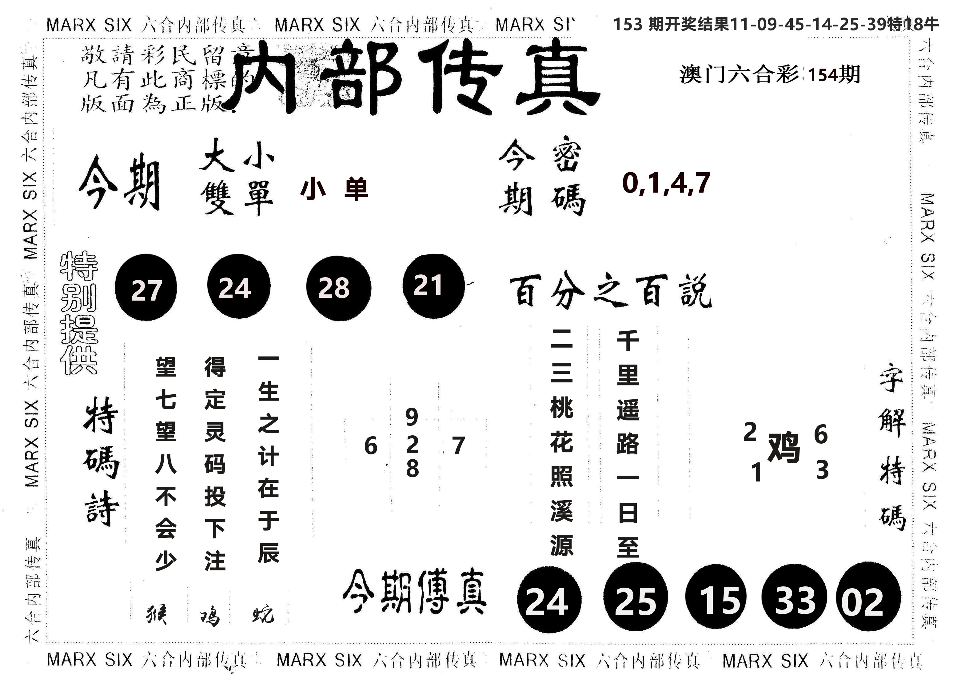 另版内部传真 第154期