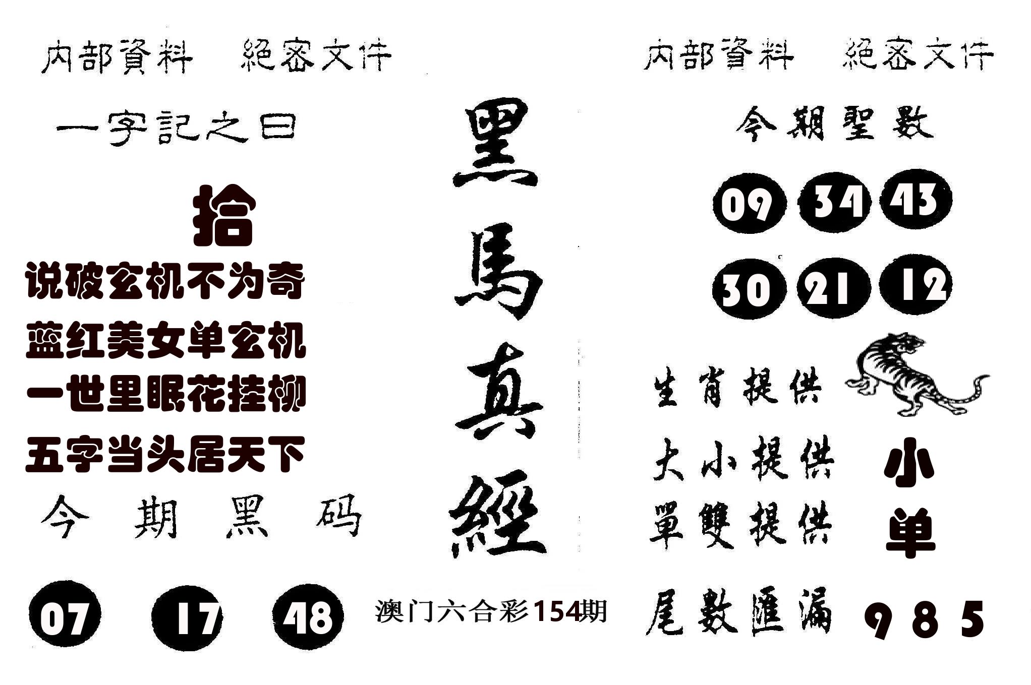 黑马真经 第154期