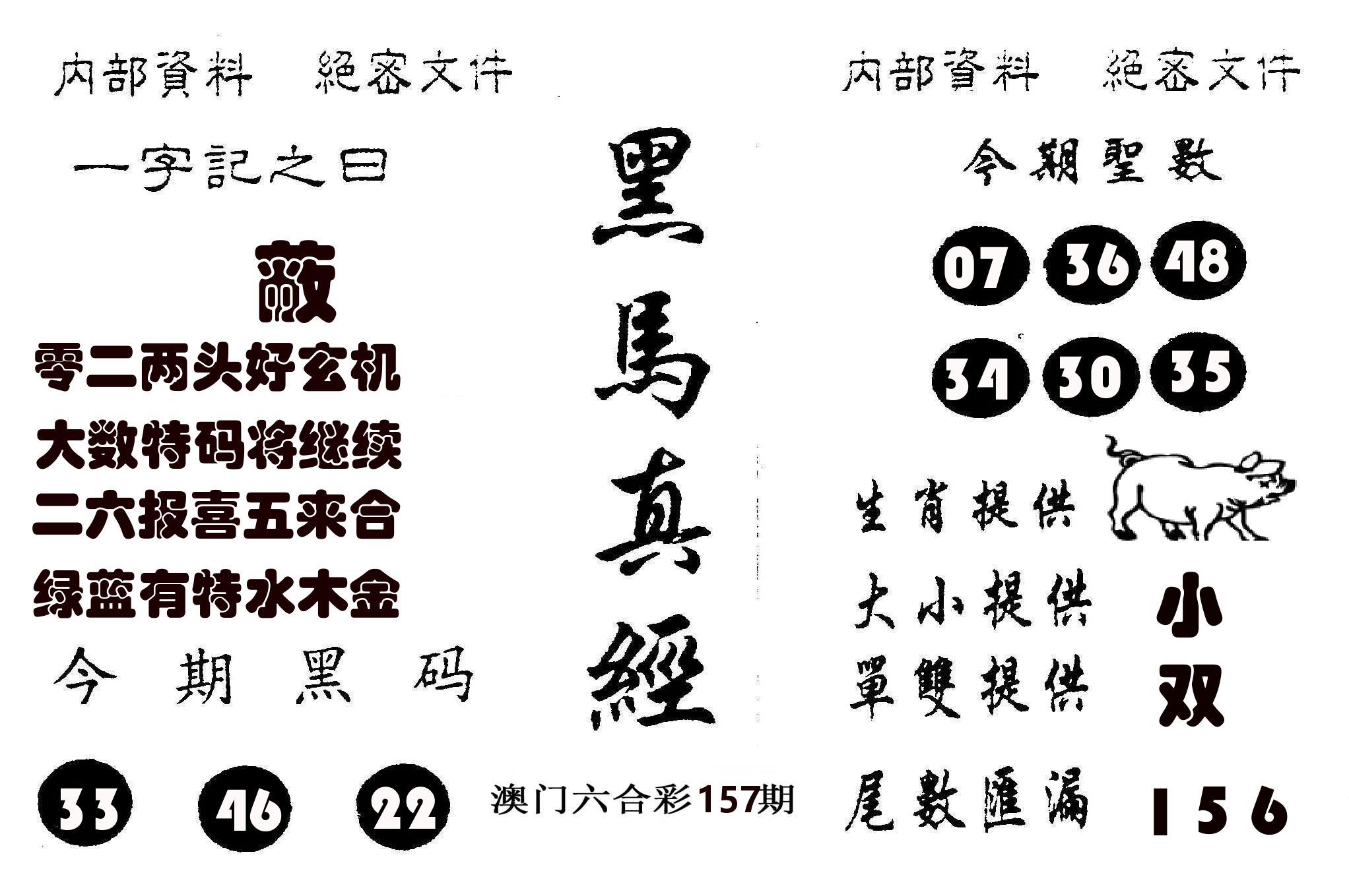 黑马真经 第157期