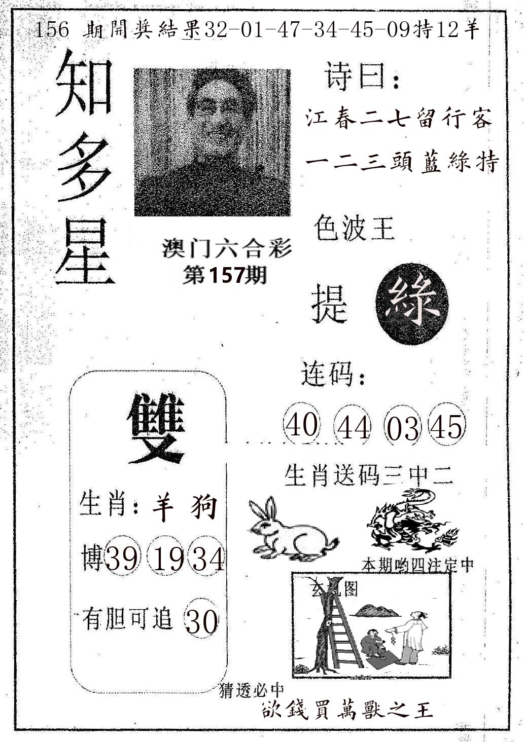 知多星 第157期