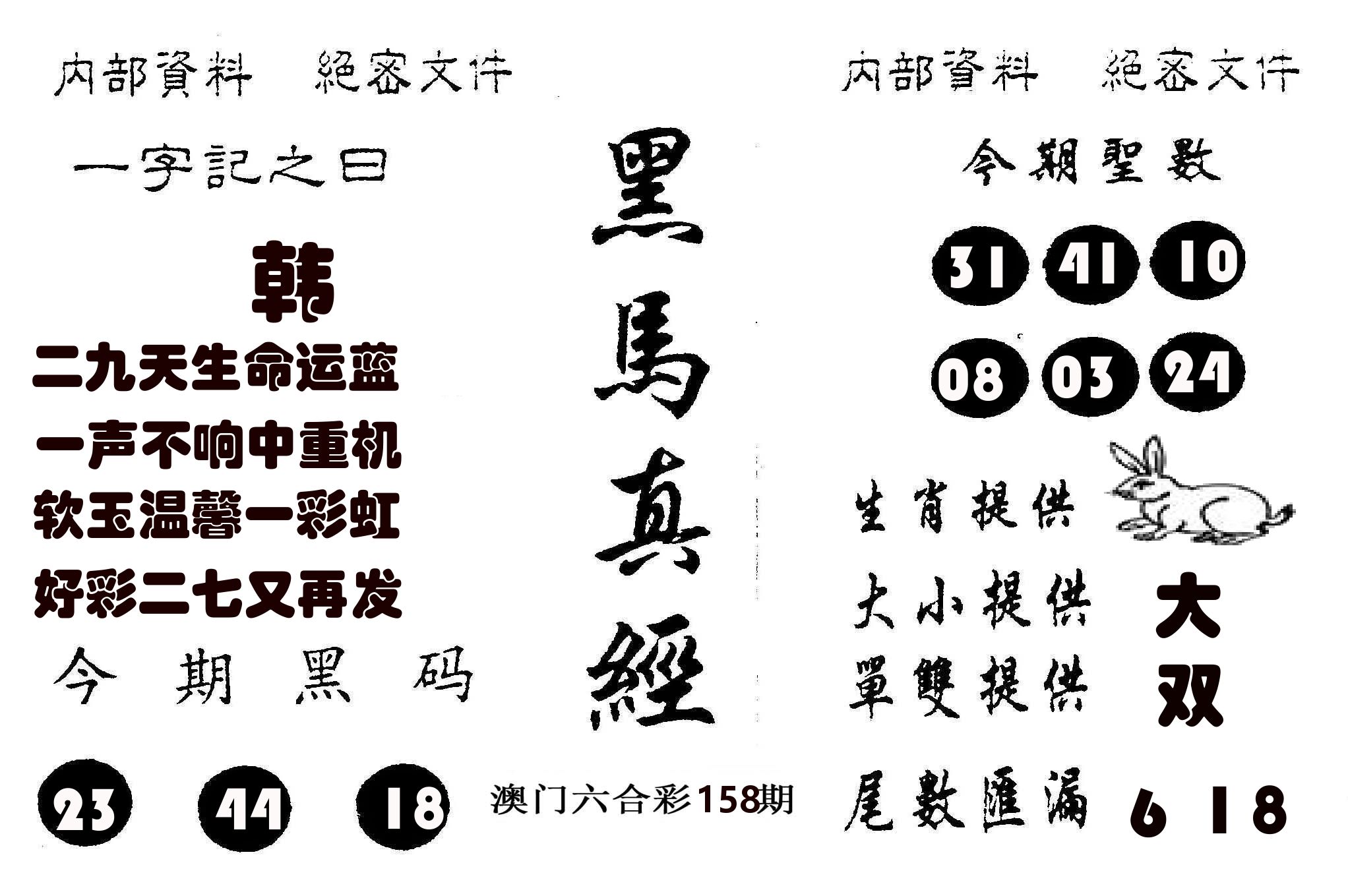 黑马真经 第158期