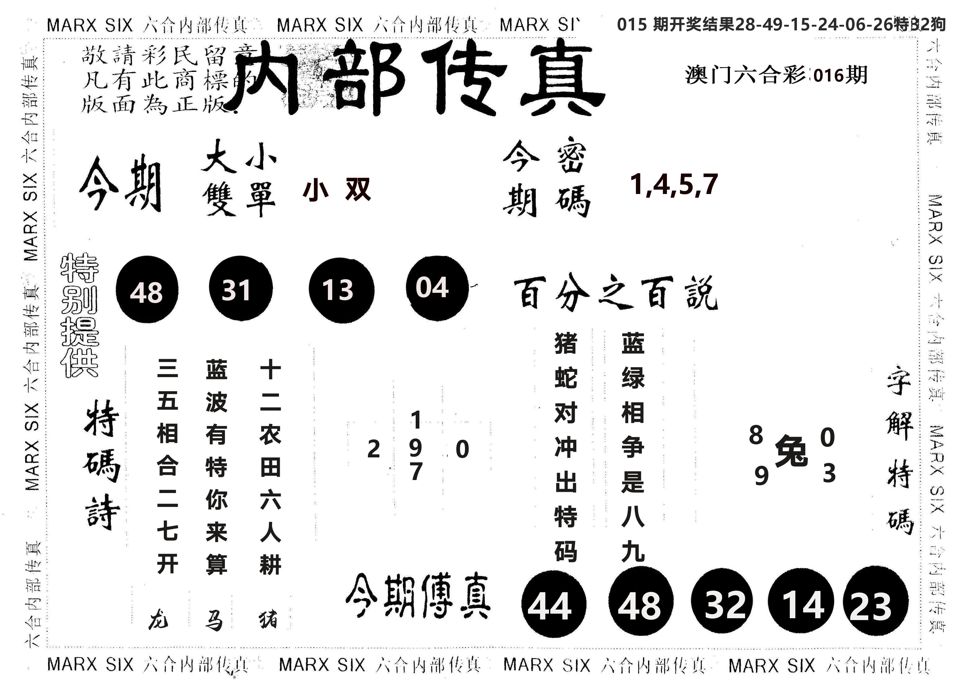 另版内部传真 第16期