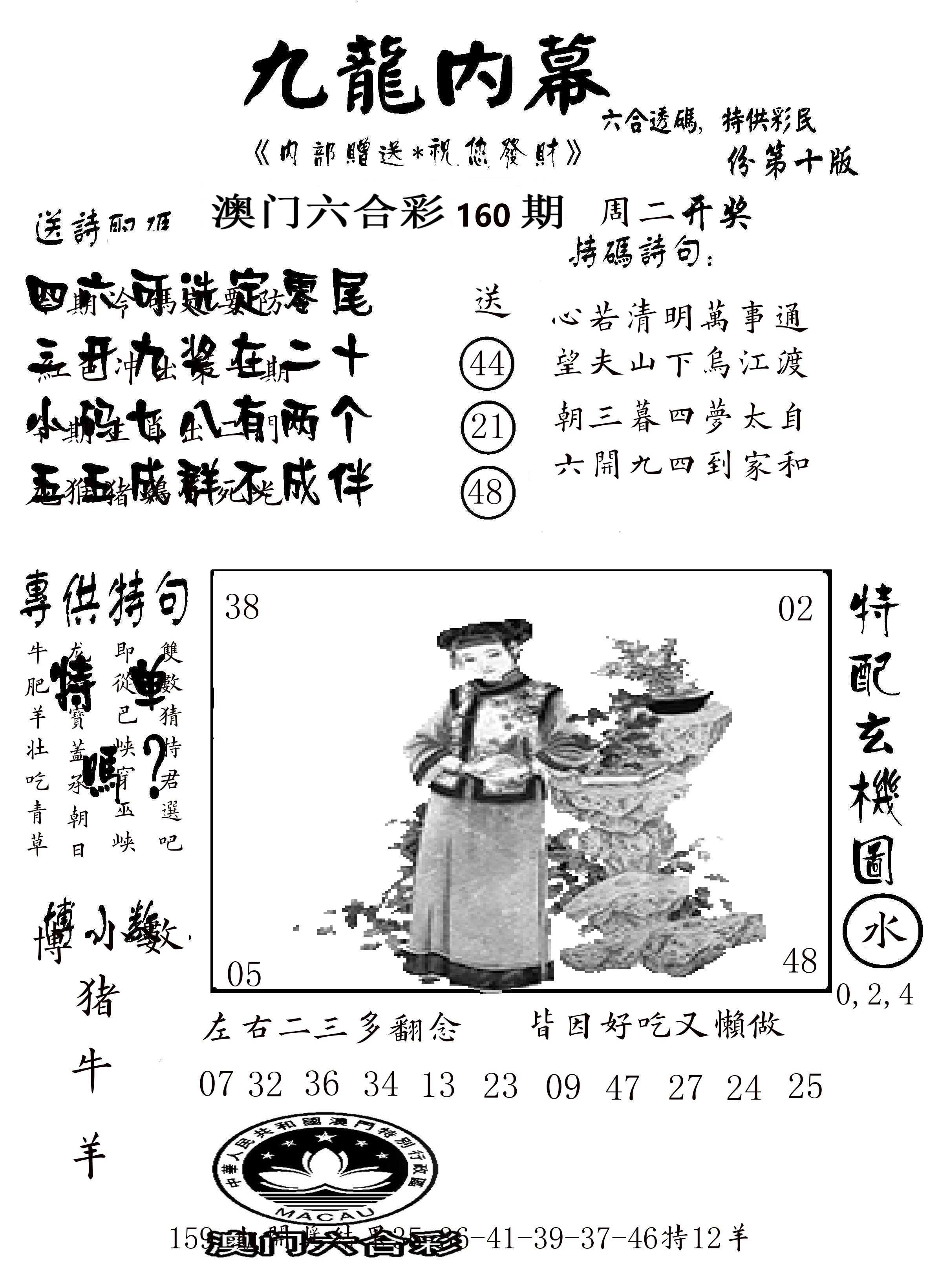 澳门传真2 第160期