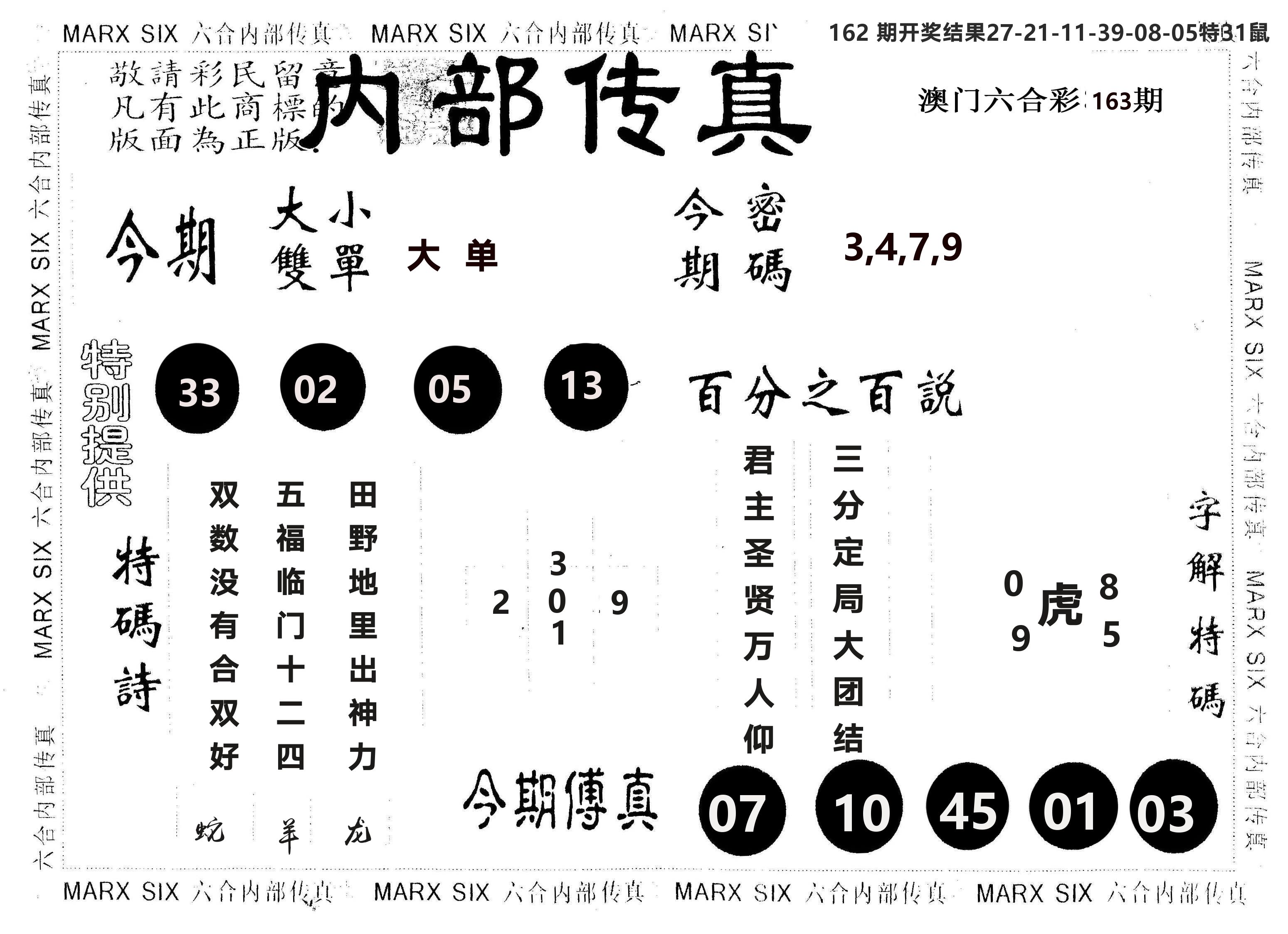 另版内部传真 第163期