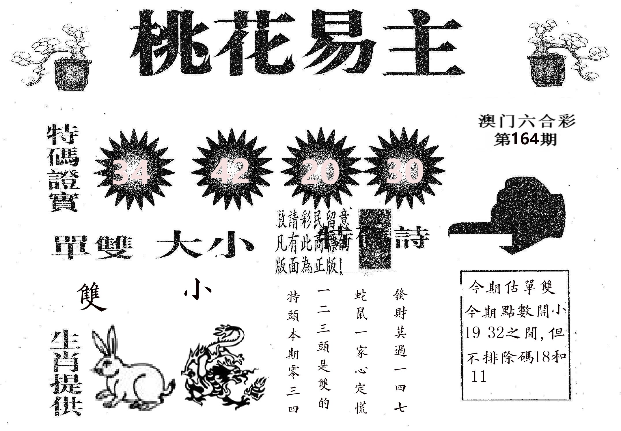 桃花易主 第164期