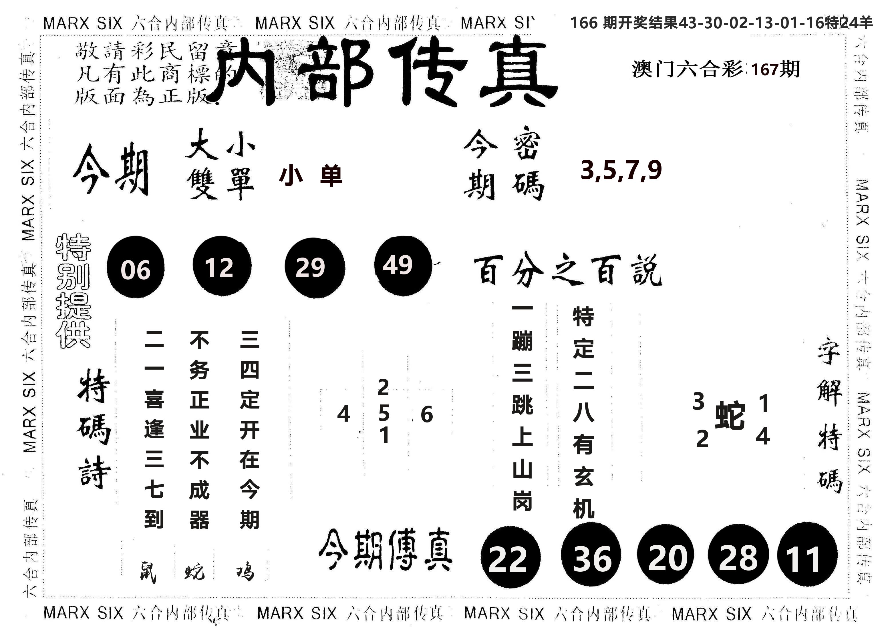 另版内部传真 第167期