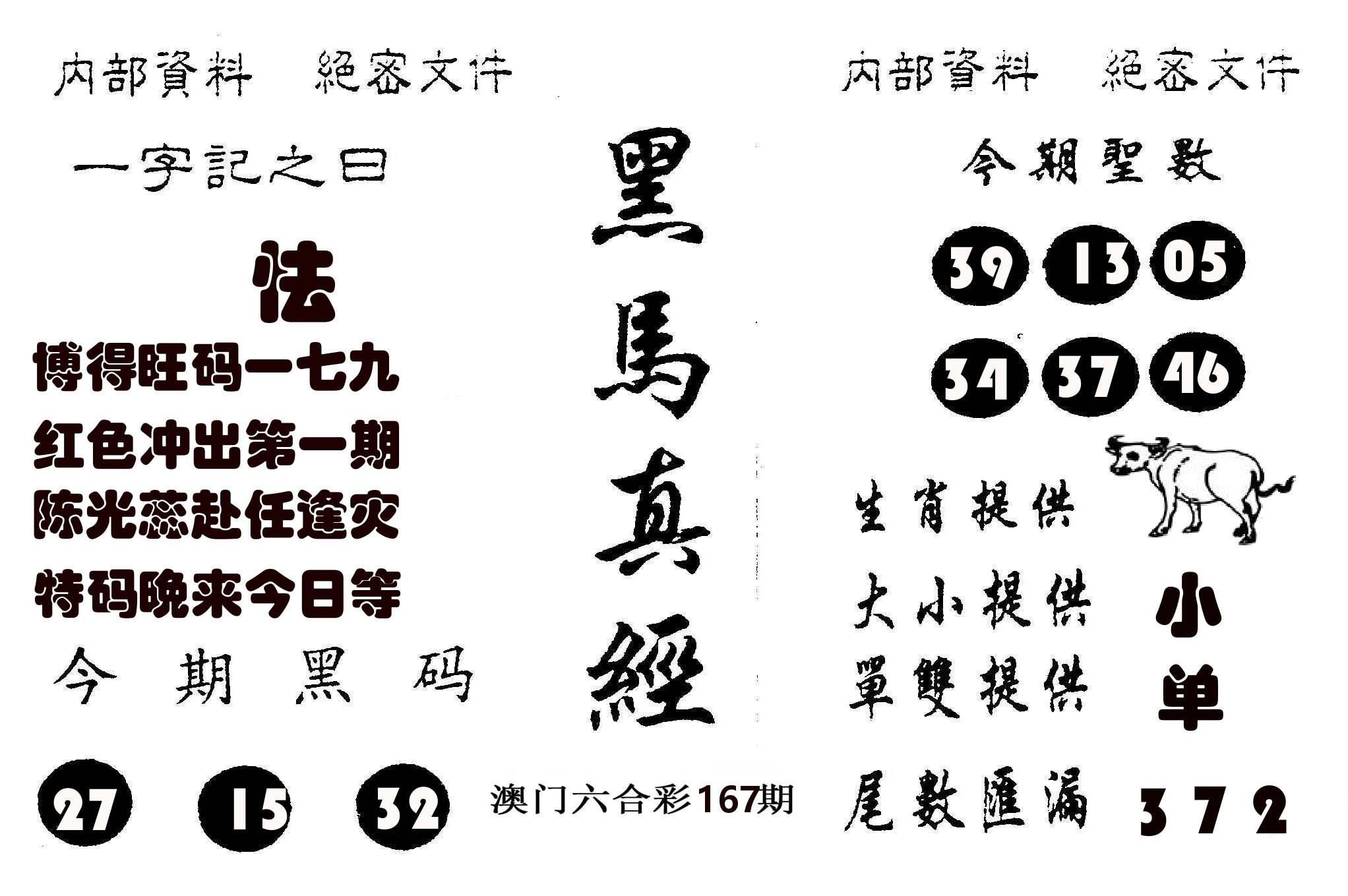 黑马真经 第167期